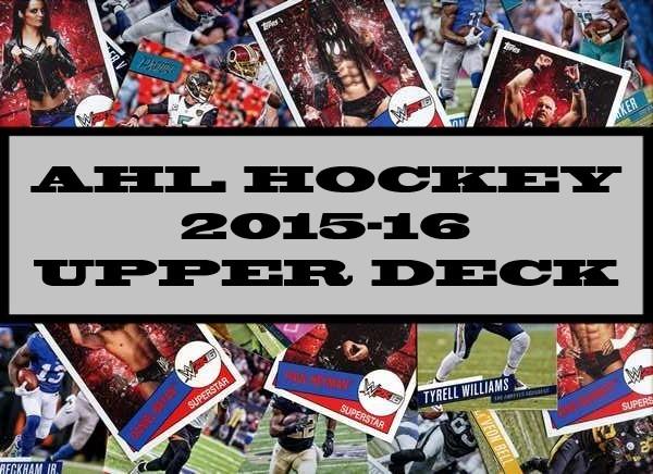 AHL Hockey 2015-16 Upper Deck