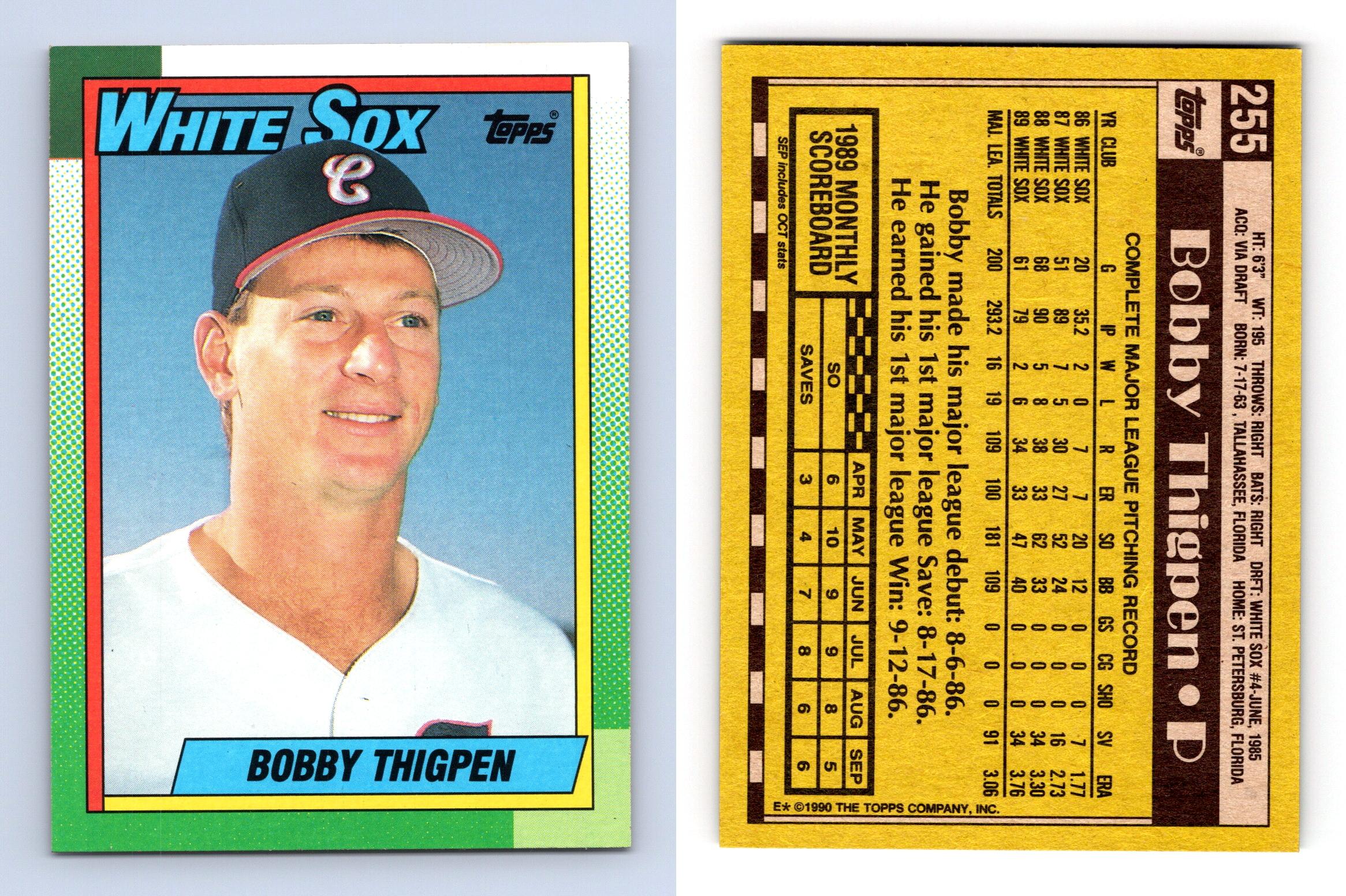 Topps Bobby Thigpen Baseball Trading Cards