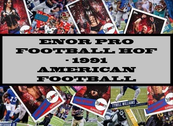 ENOR Pro Football HOF - 1991 American Football