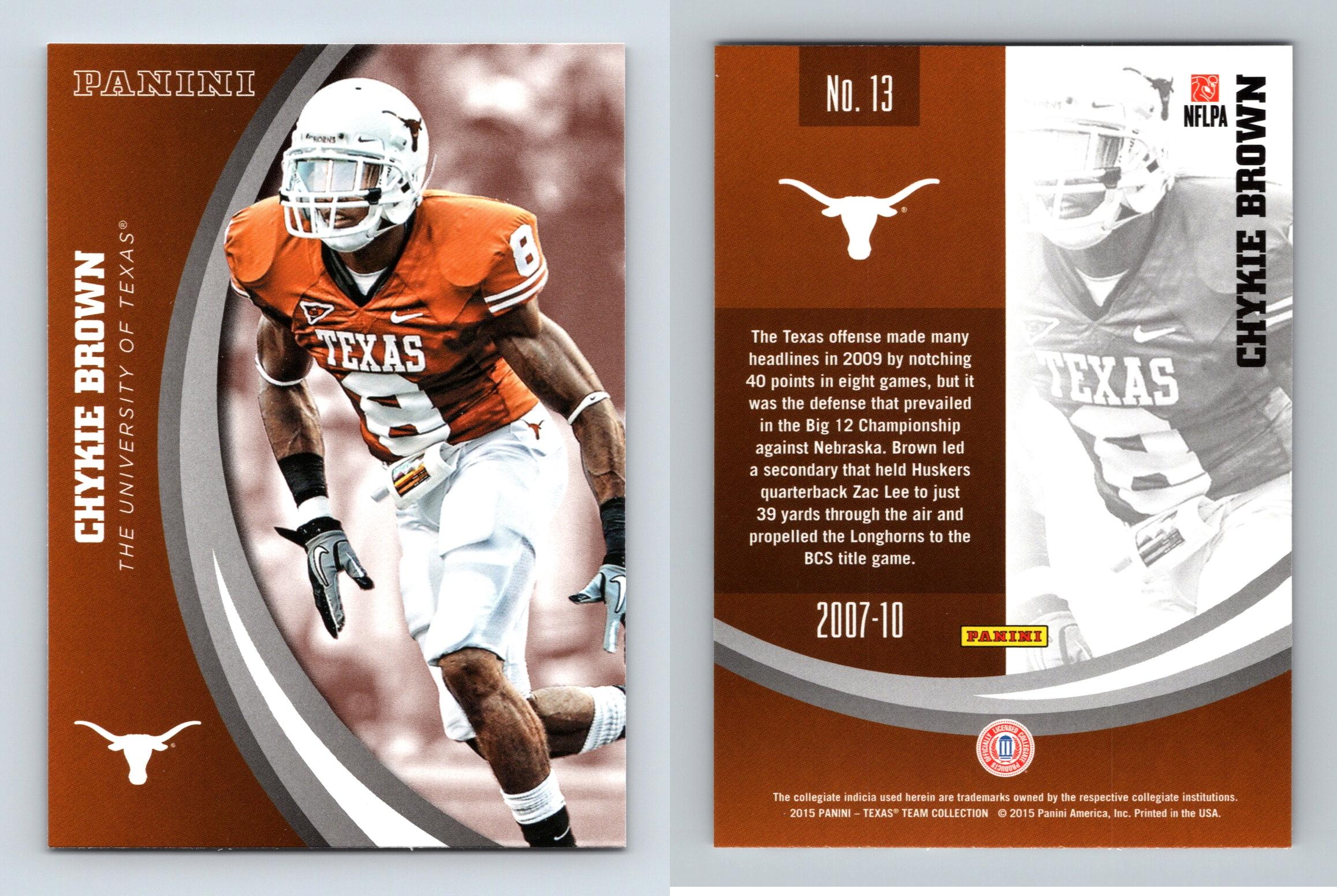 Chykie Brown #13 Texas Longhorns Collegiate 2015 Panini Trading Card