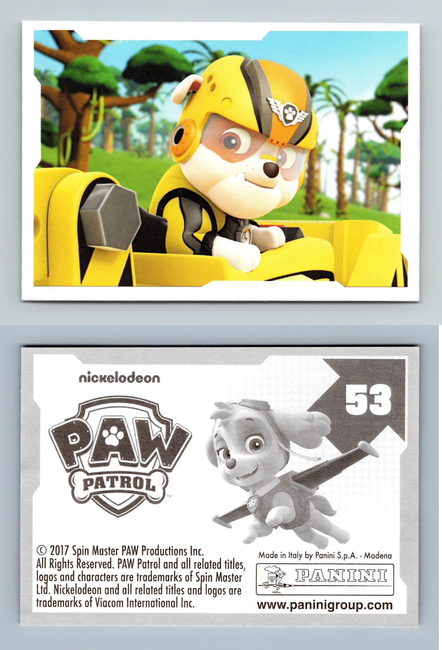 Paw Patrol 53 Panini 2017 Nickelodeon Sticker