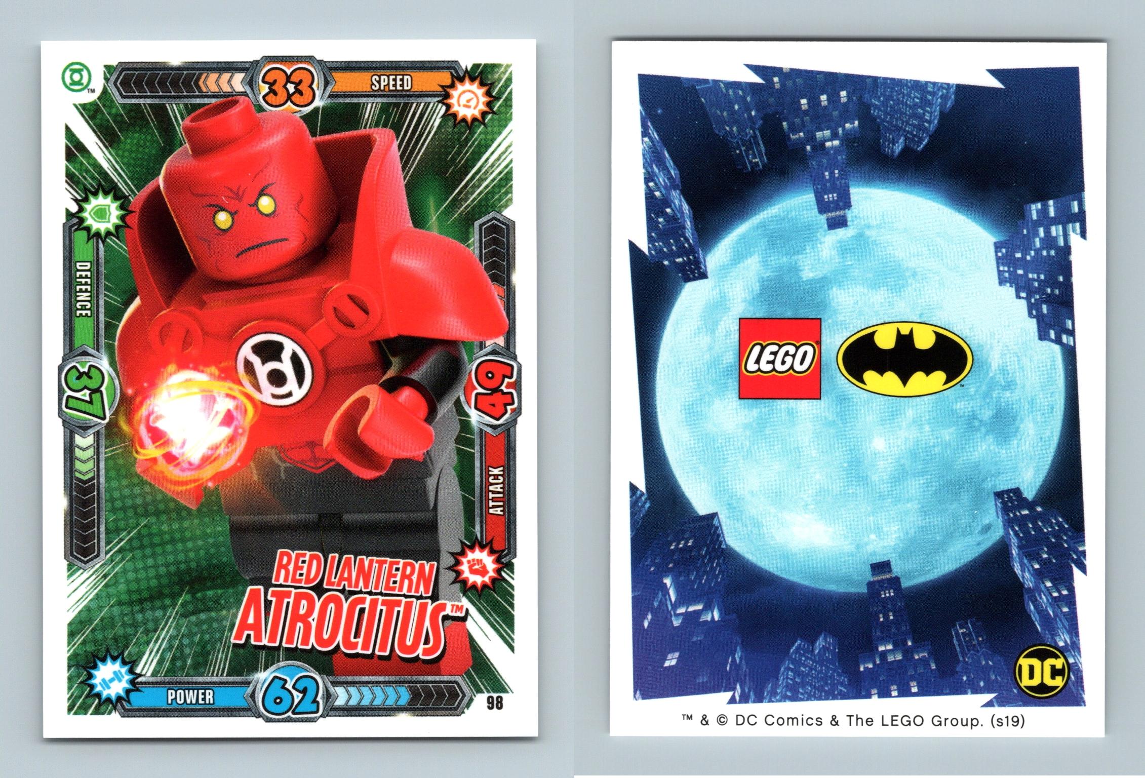 Red Lantern Atrocitus #98 Lego Batman Series 1 Character TCG Card