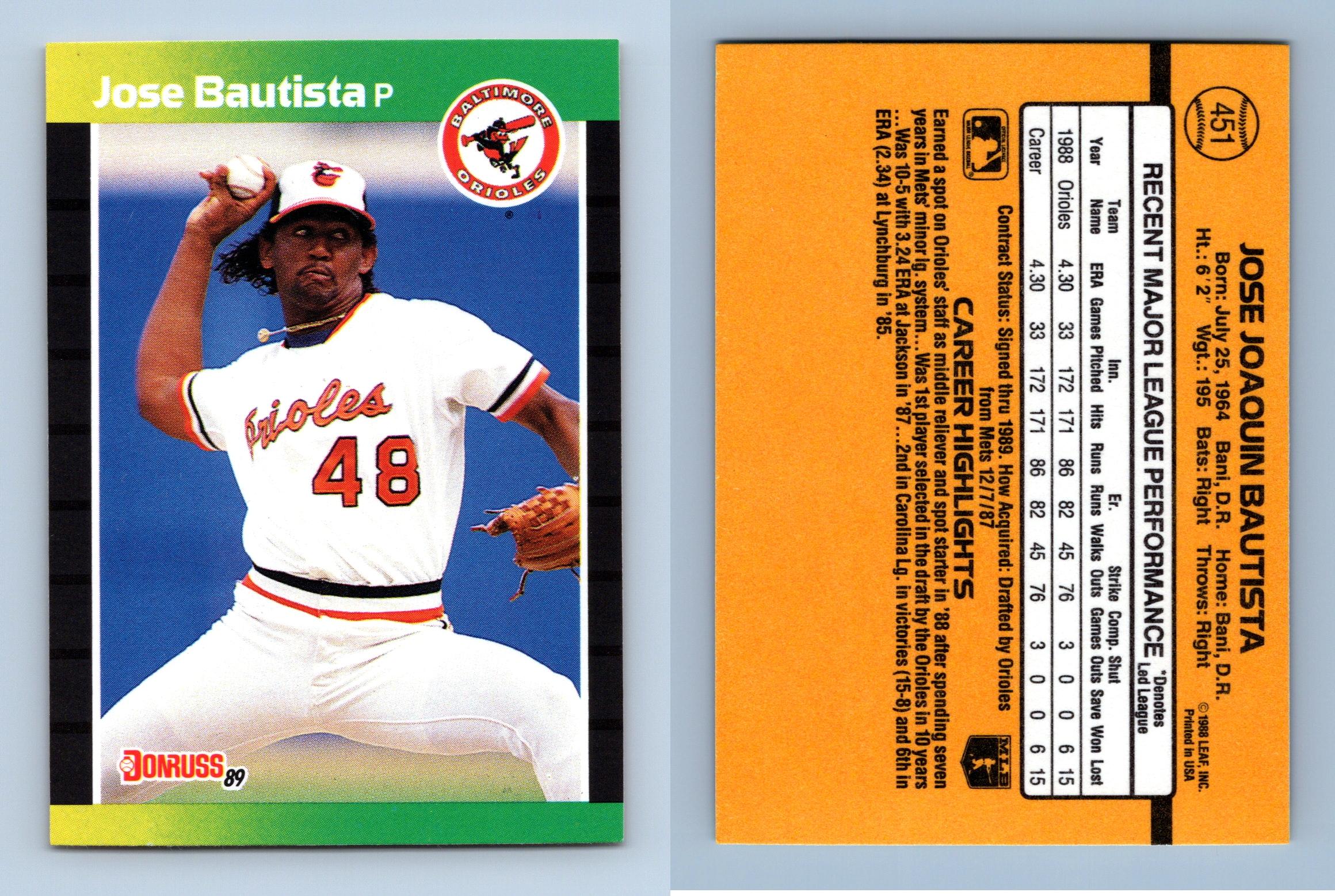 Jose Bautista Baseball Trading Cards