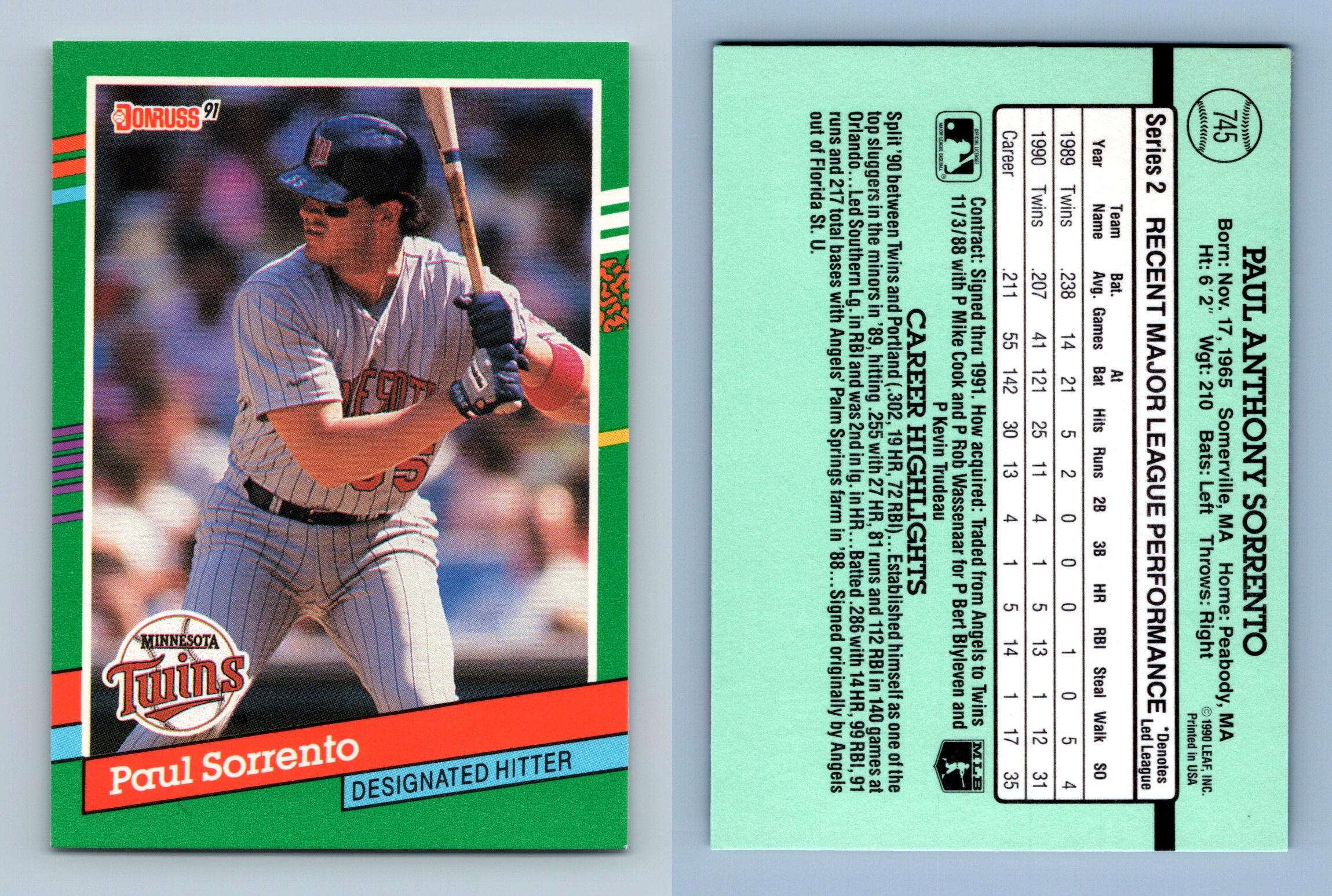  1991 Donruss # 95 Kent Hrbek Minnesota Twins Baseball