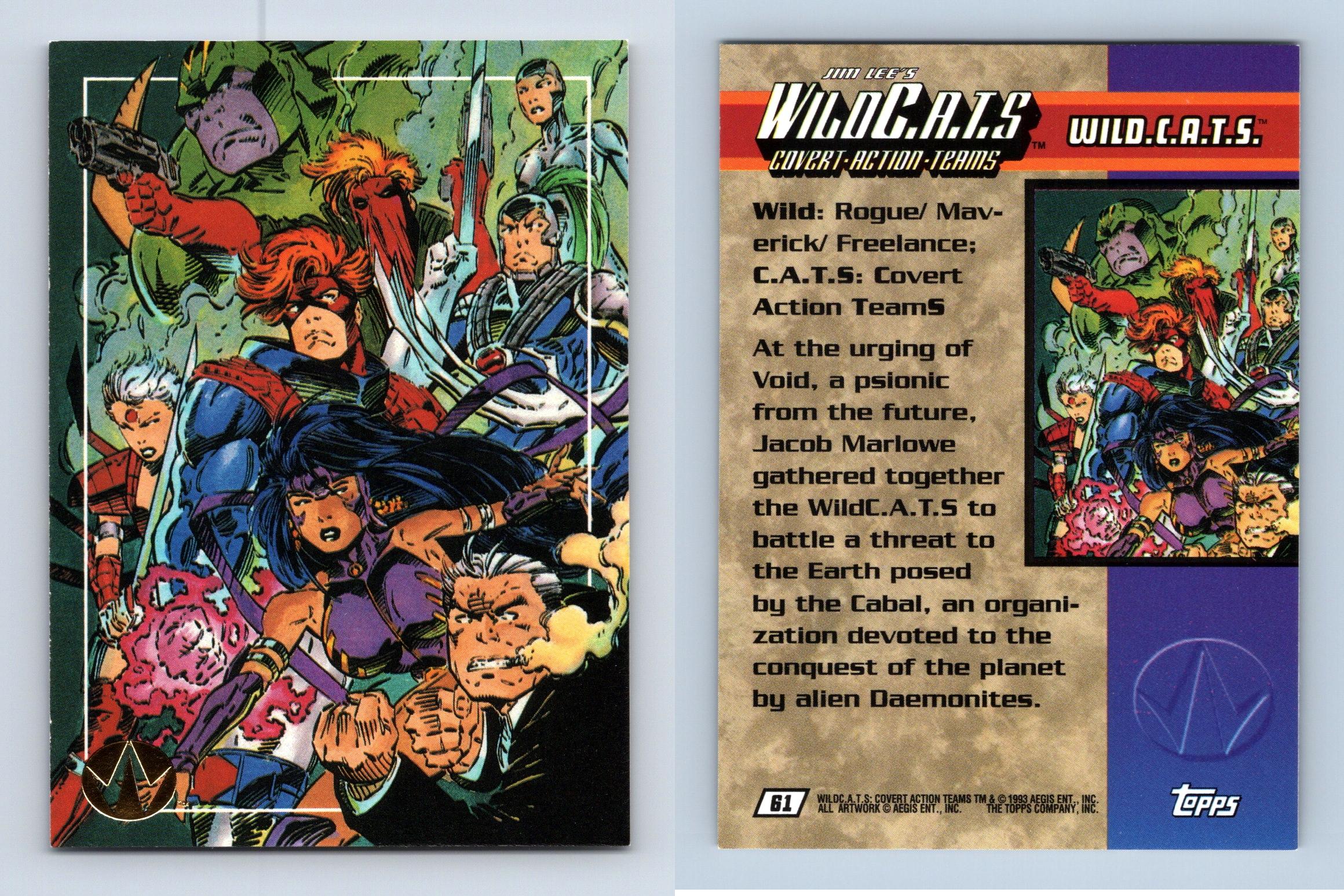 Spartan #64 Jim Lee's Wild C.A.T.S 1993 Topps Trading Card