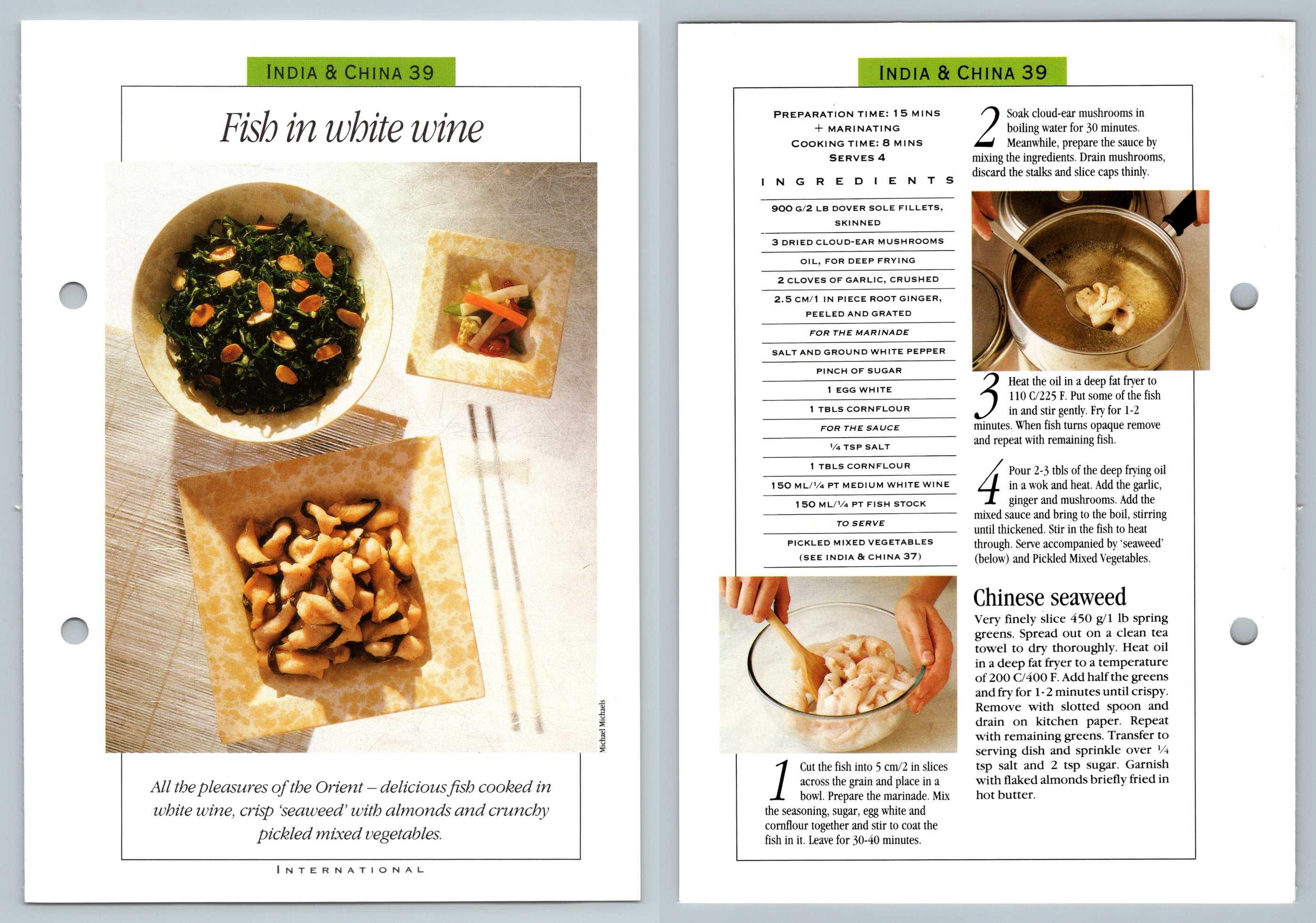 Fish In White Wine 39 India Prue Leith's Confident Cooking Recipe Page