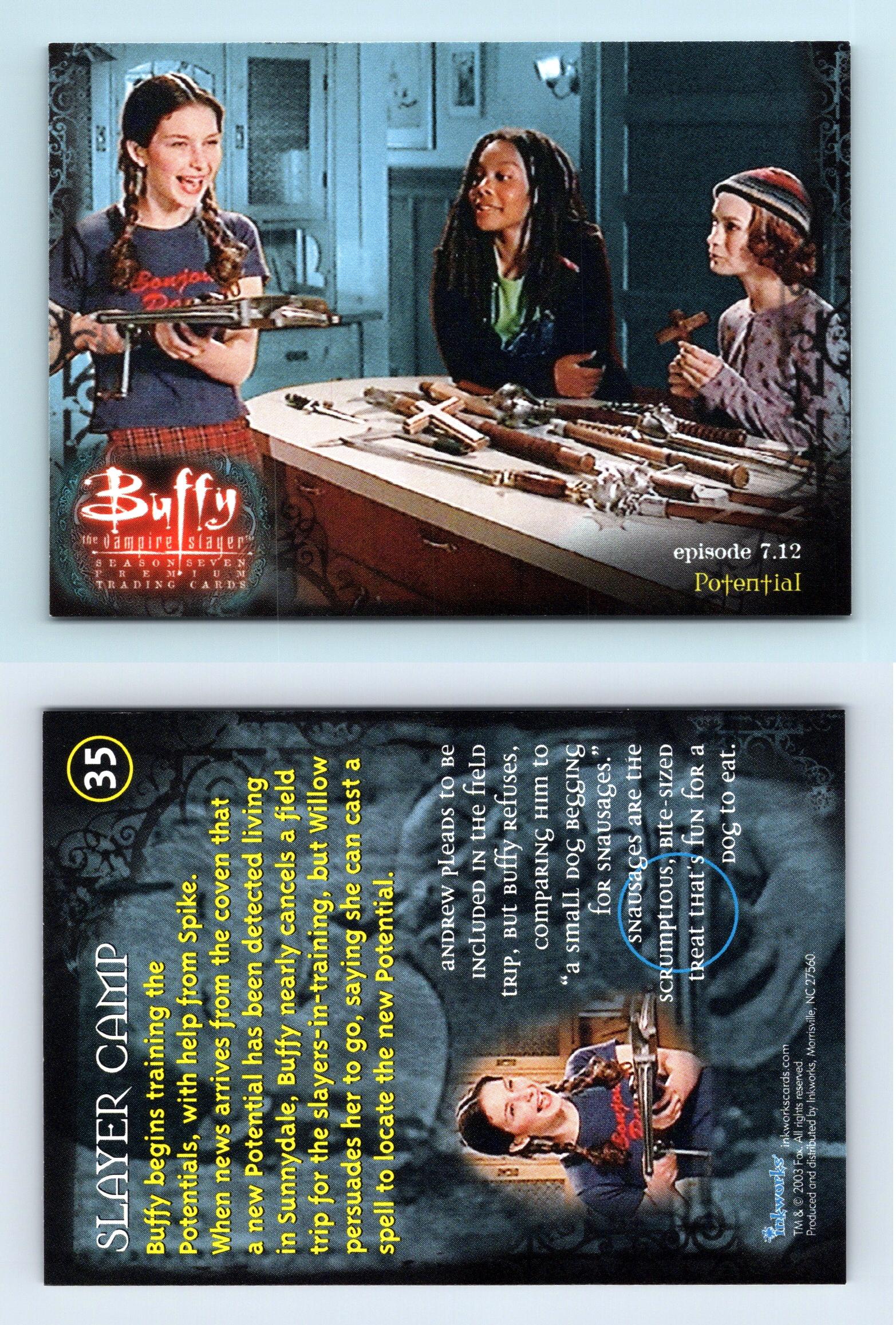 Slayer Camp 35 Buffy The Vampire Slayer Season 7 Inkworks Trading Card