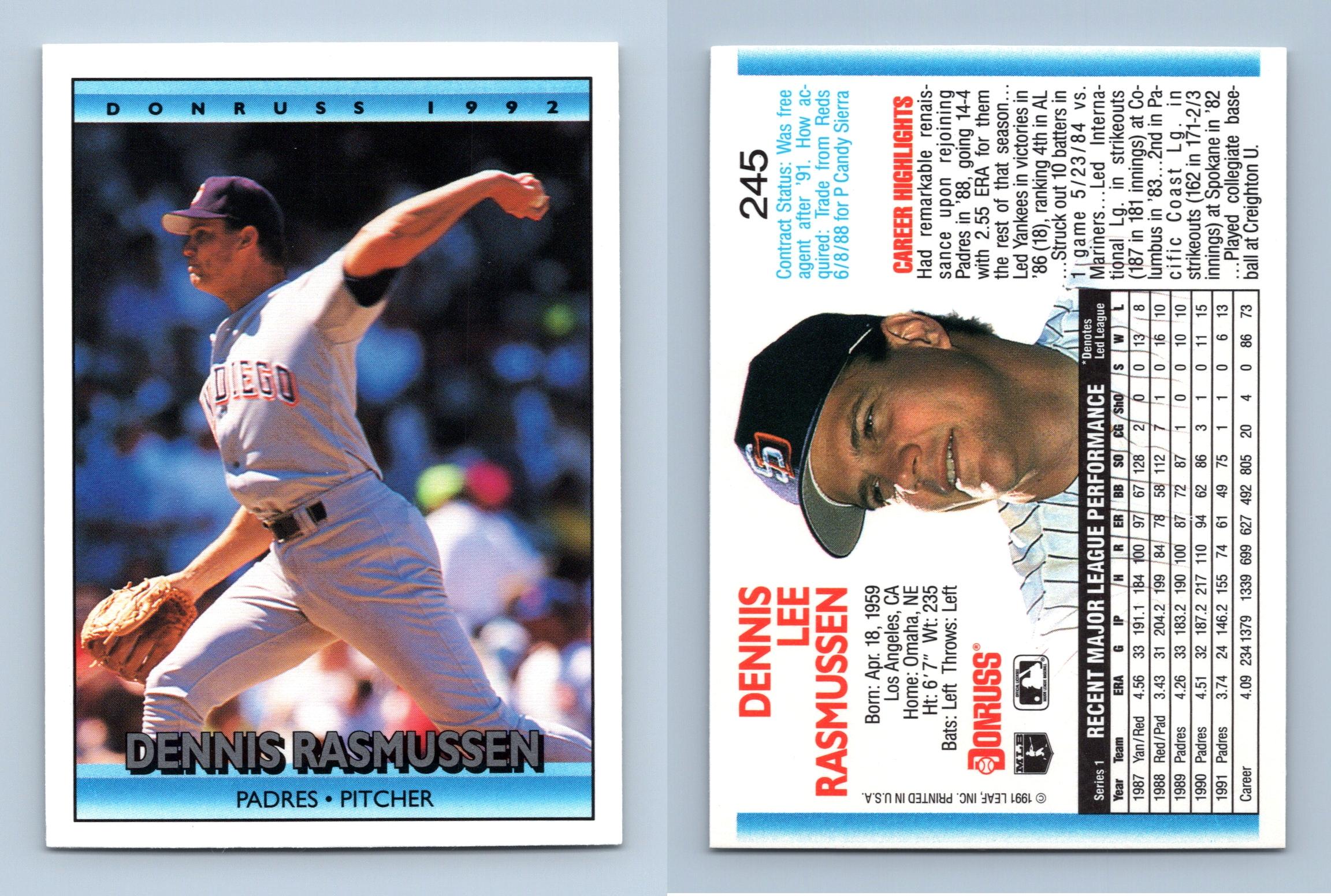 Jose Rijo - Reds #223 Donruss 1992 Baseball Trading Card