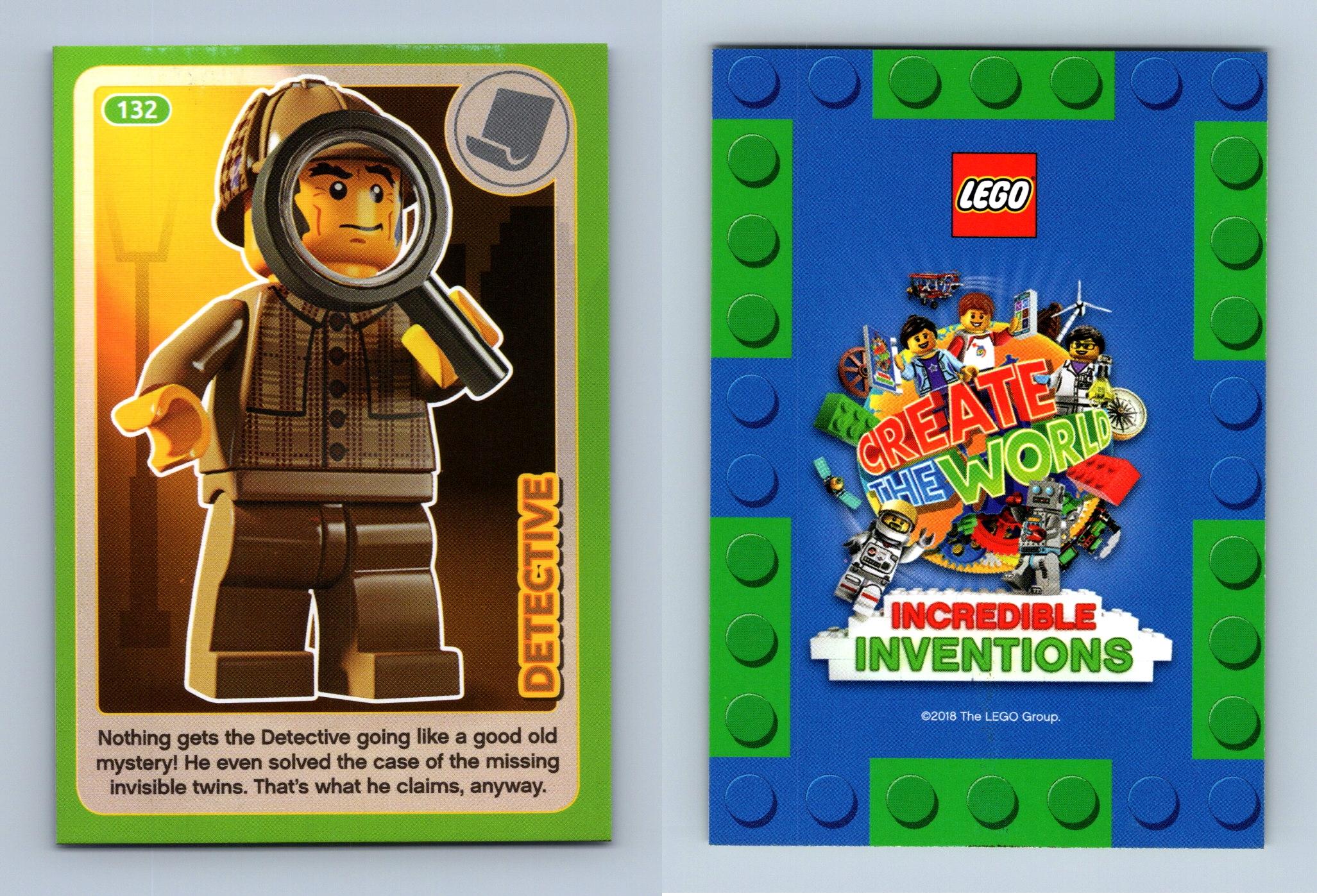 Detective 132 Lego Create The World 2018 Sainsburys Trading Card