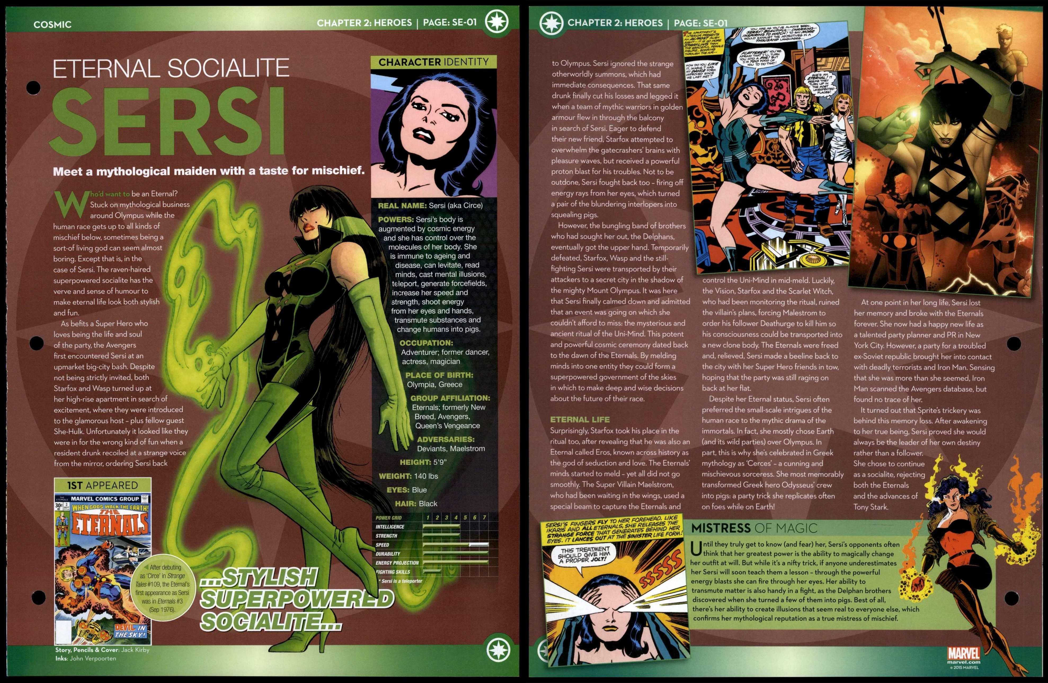 Sersi Eternal Socialite Se 01 Heroes Cosmic Marvel Fact File Page 7252