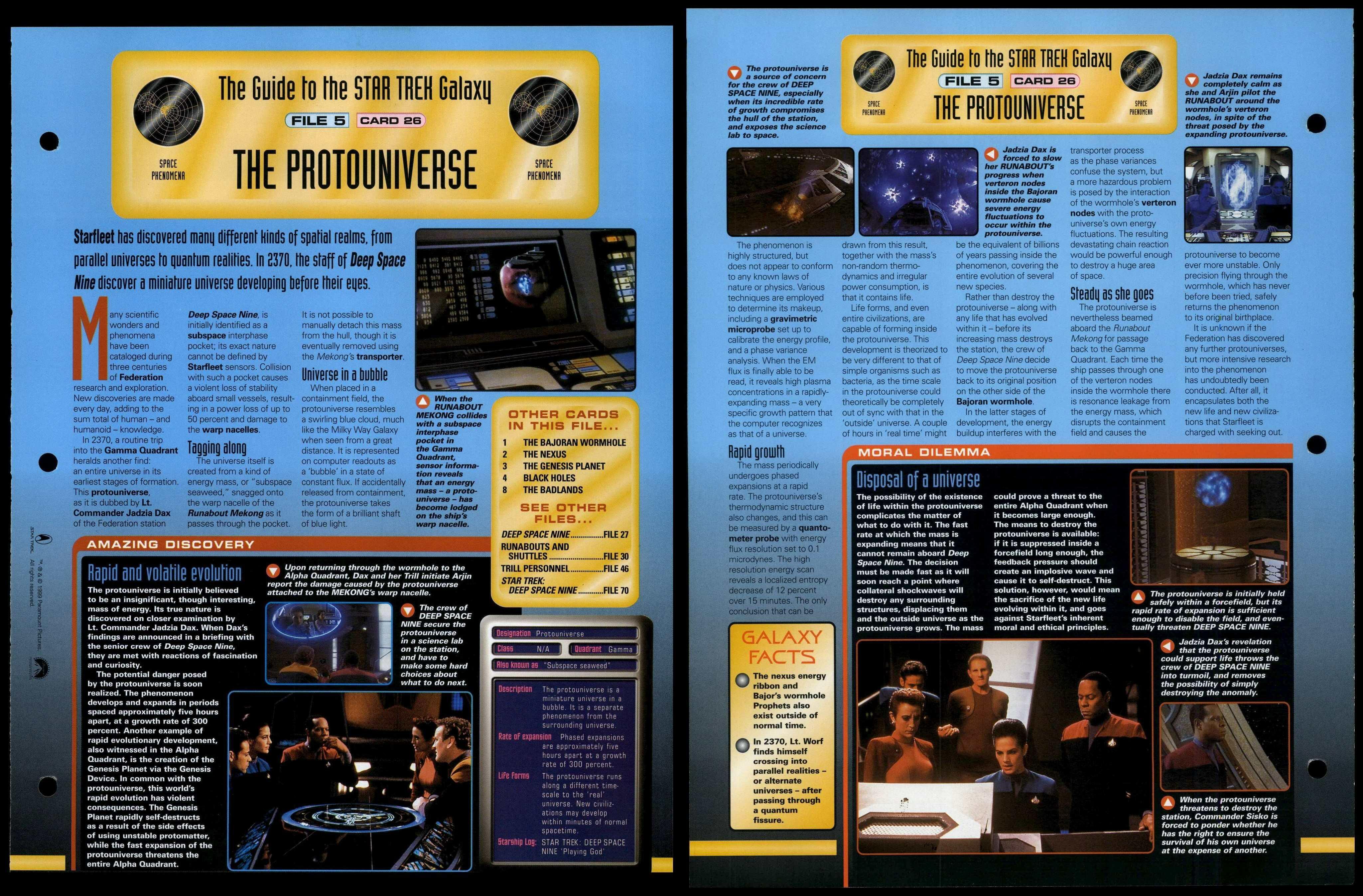 The Protouniverse   Space Phenomena   Star Trek Fact File Page