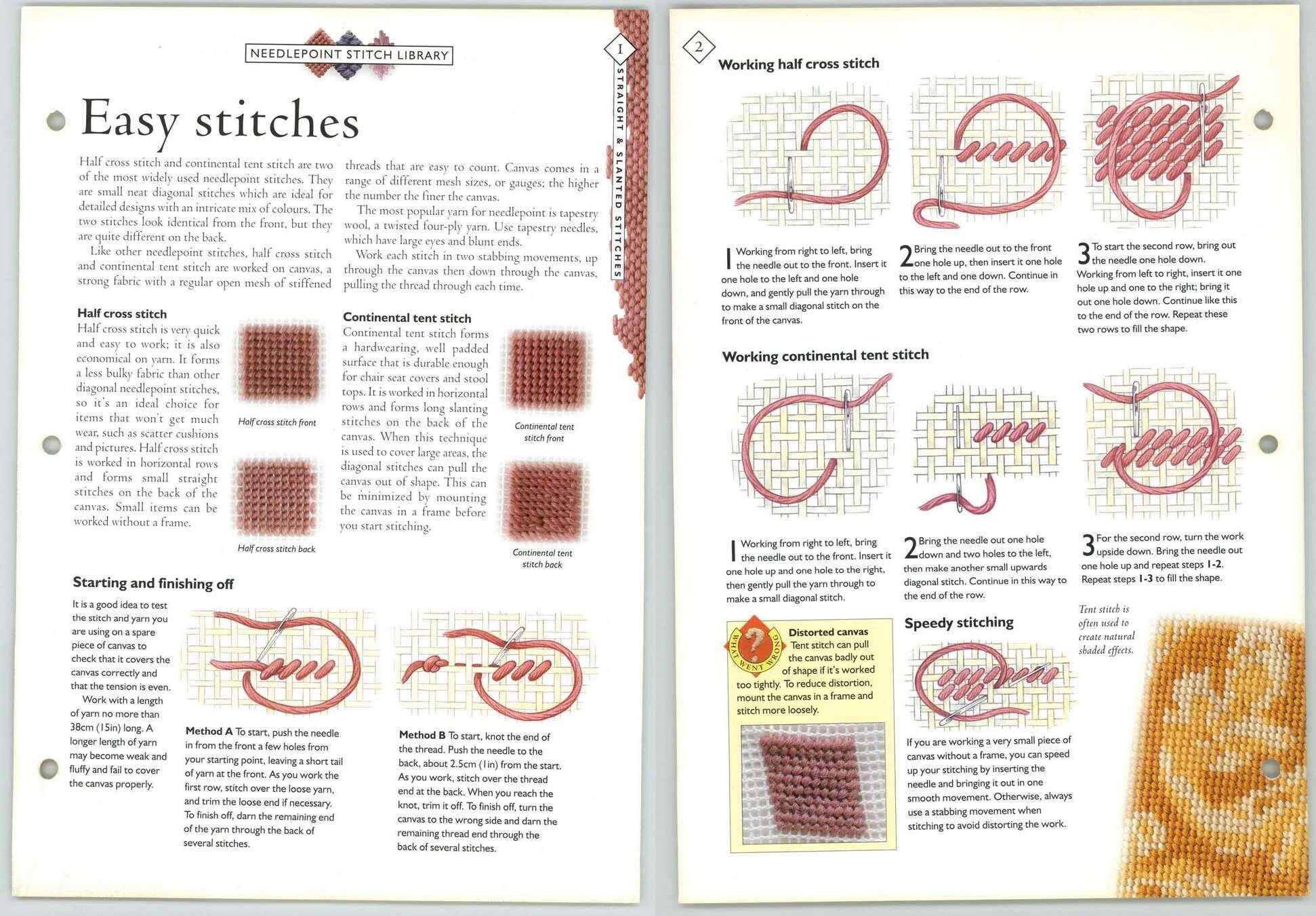 Easy Stitches #1 Straight & Slanted - Needlecraft Magic Pattern