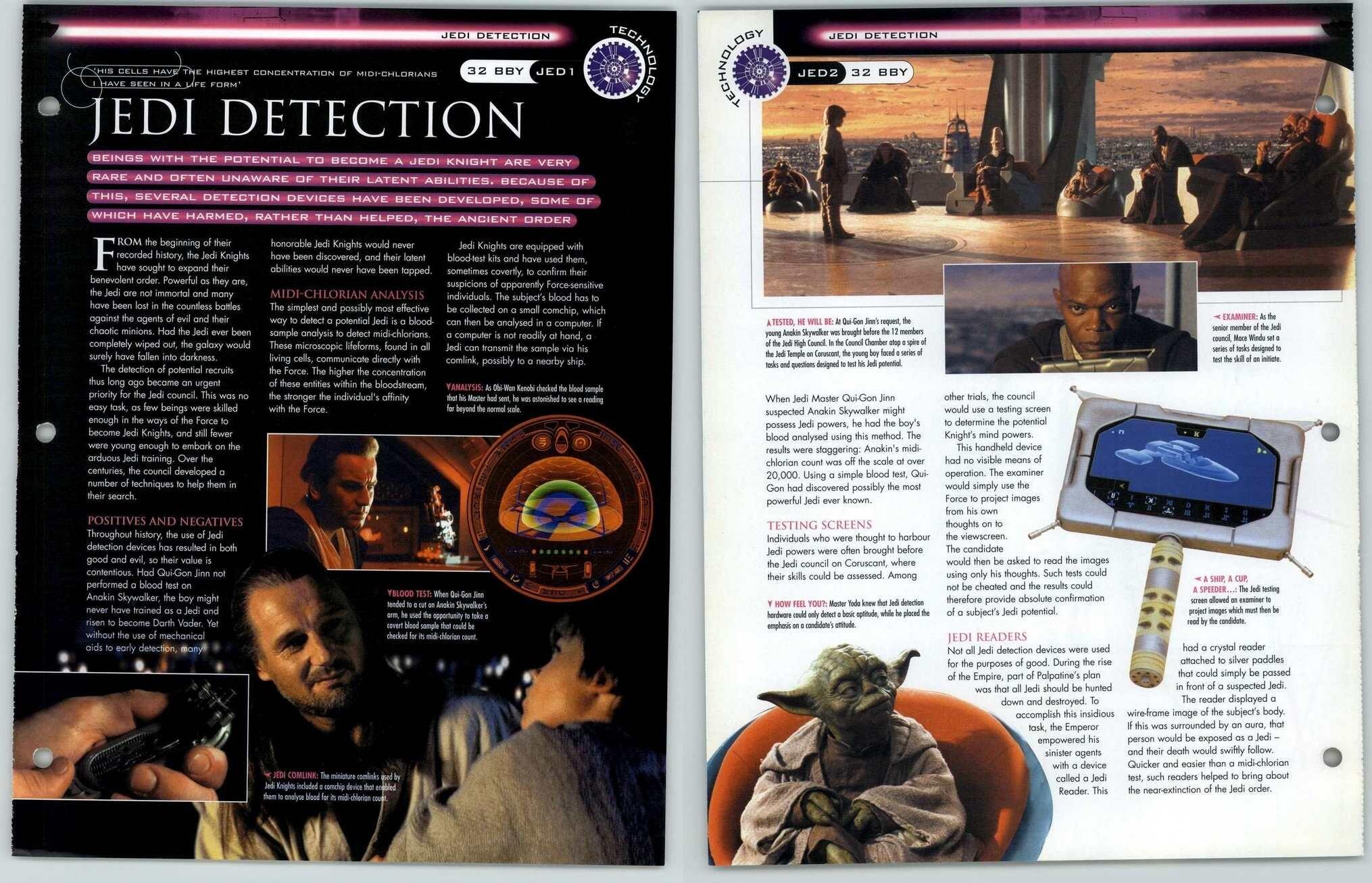 Jedi Detection #JED1-2 - Technology - Star Wars Fact File Page