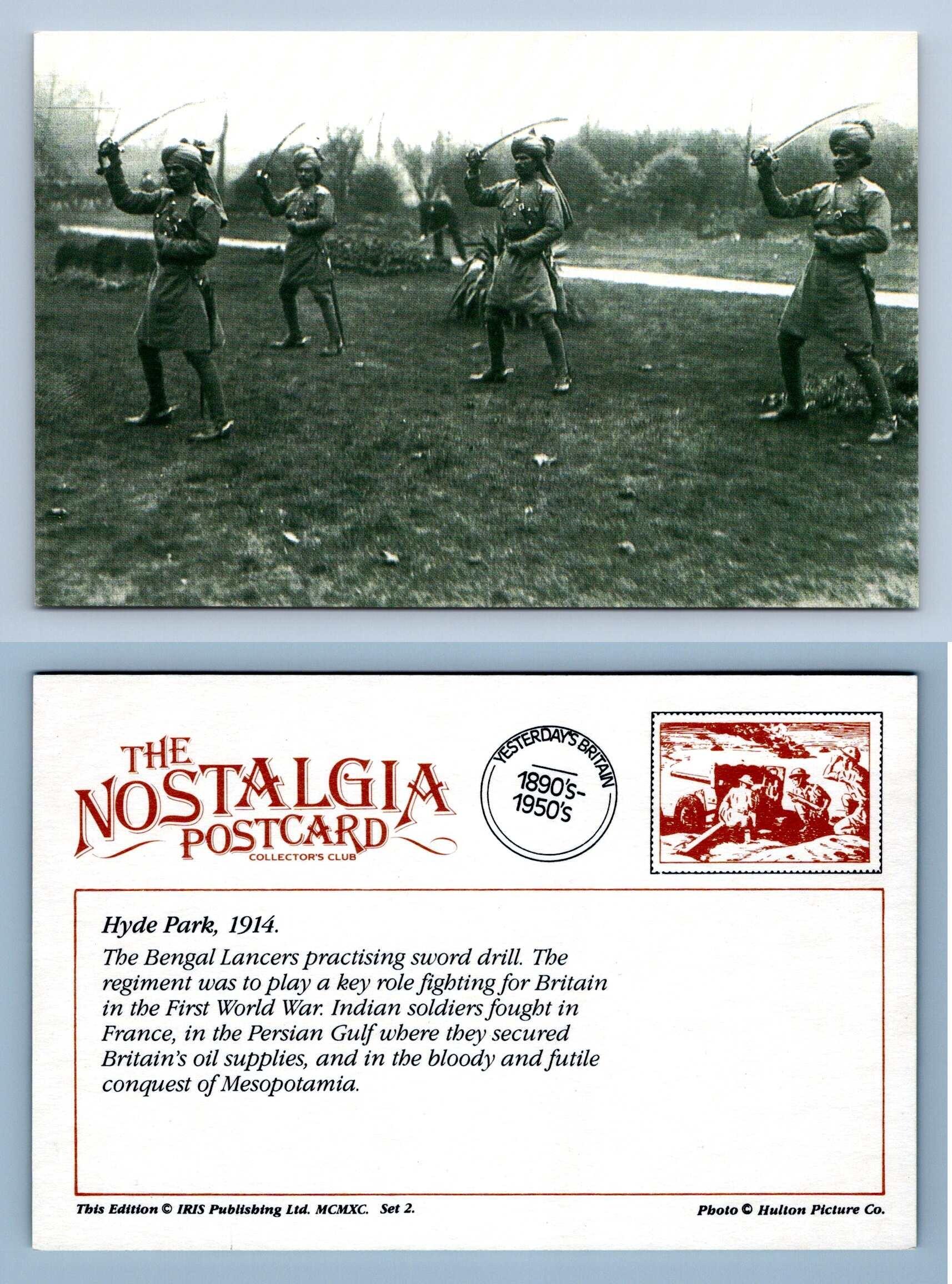 Hyde Park, 1914 War The Nostalgia Postcard Collectors Club Postcard