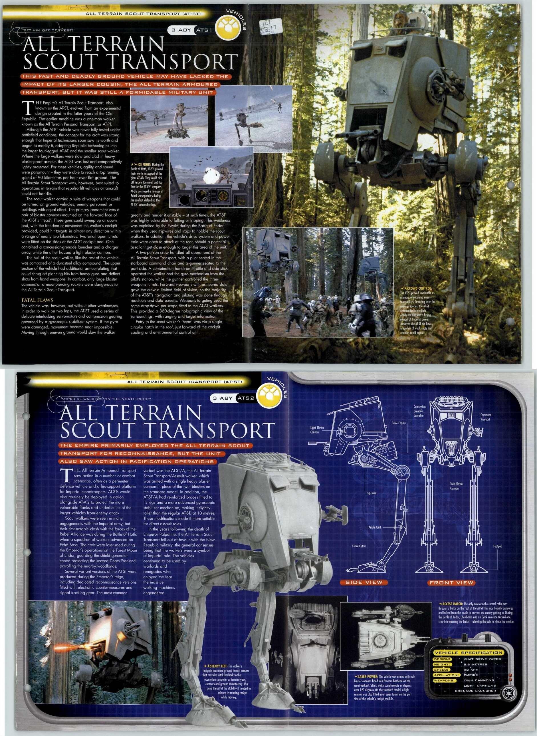 All Terrain Scout Transport #ATS1-2 AT-ST - Vehicles - Star Wars Fact ...