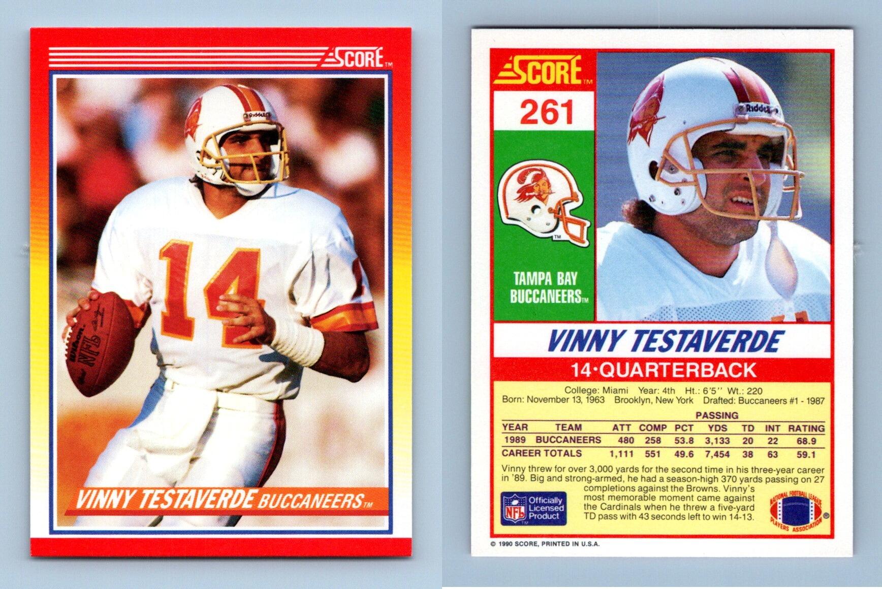 : 1989 Topps Football #327 Vinny Testaverde Tampa Bay