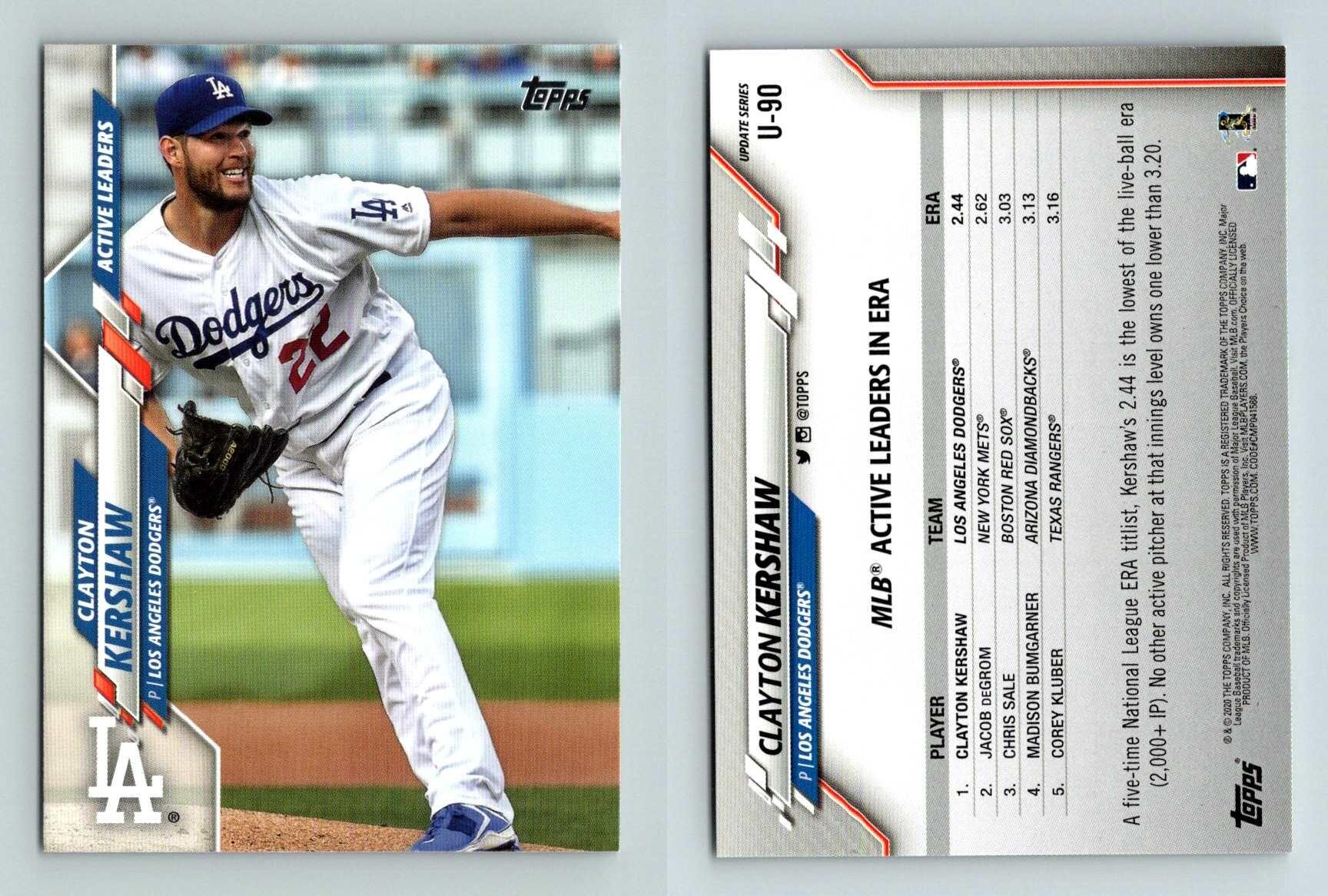 2020 Topps Update Clayton Kershaw All-Star GAME USED JERSEY-DODGERS
