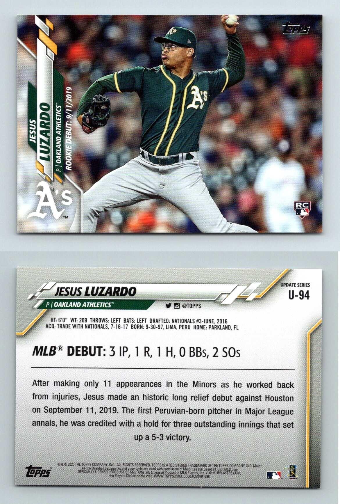 Jesus Luzardo Day! Oakland A's rookie makes first MLB start