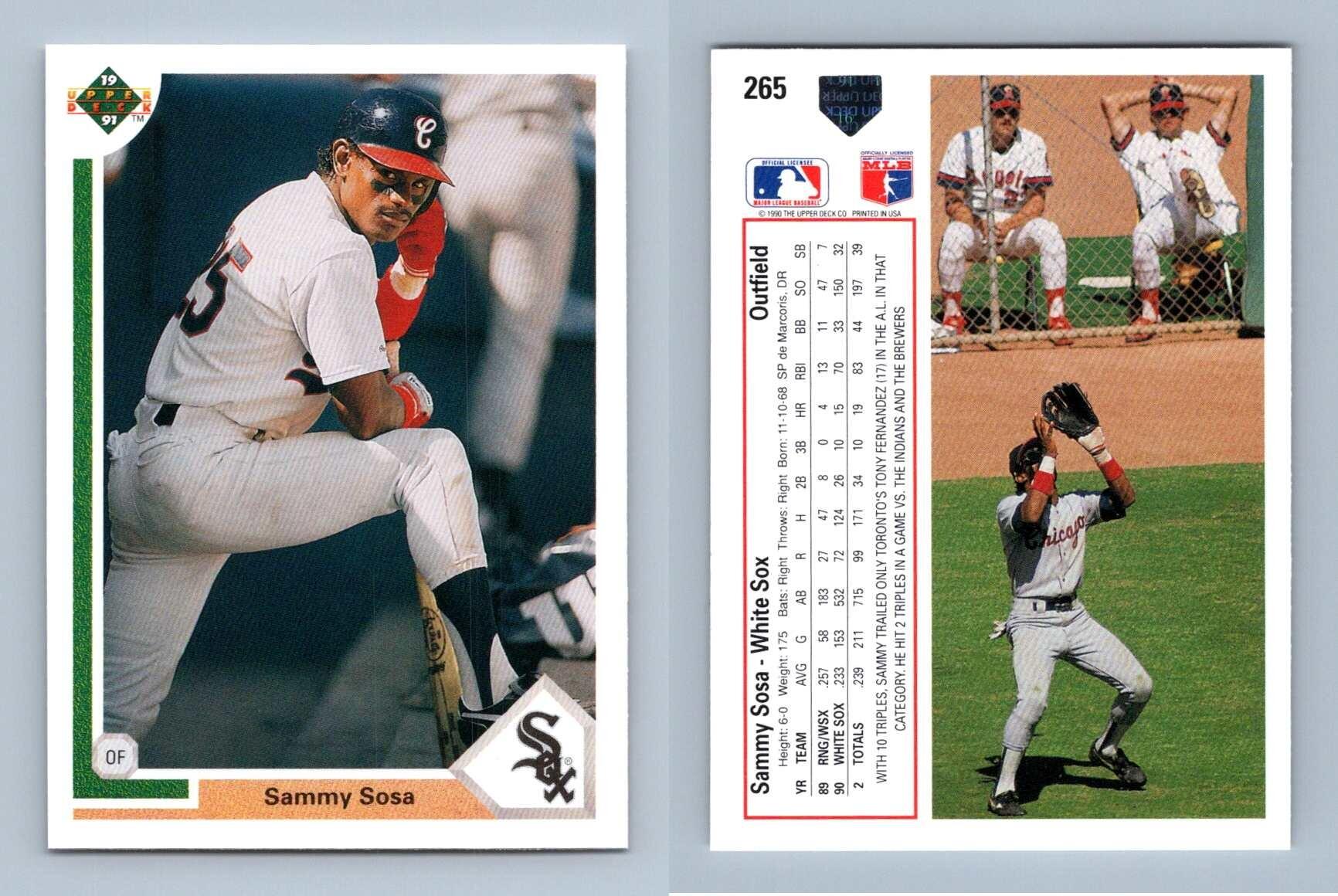 Sammy Sosa - White Sox #265 Upper Deck 1991 Baseball Trading Card