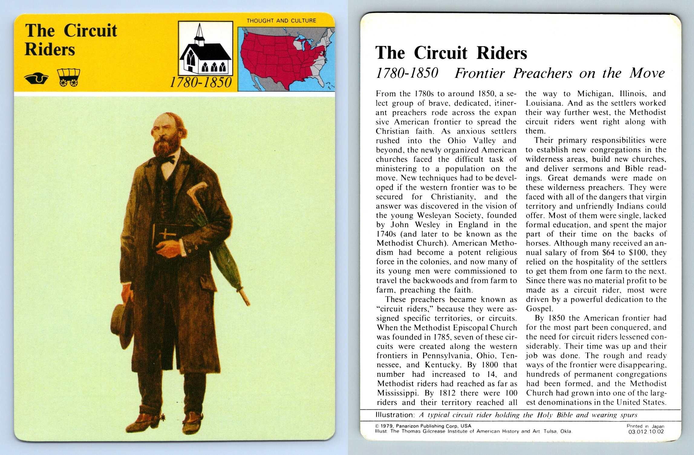 The Circuit Riders - Thought - Story Of America - Panarizon Card