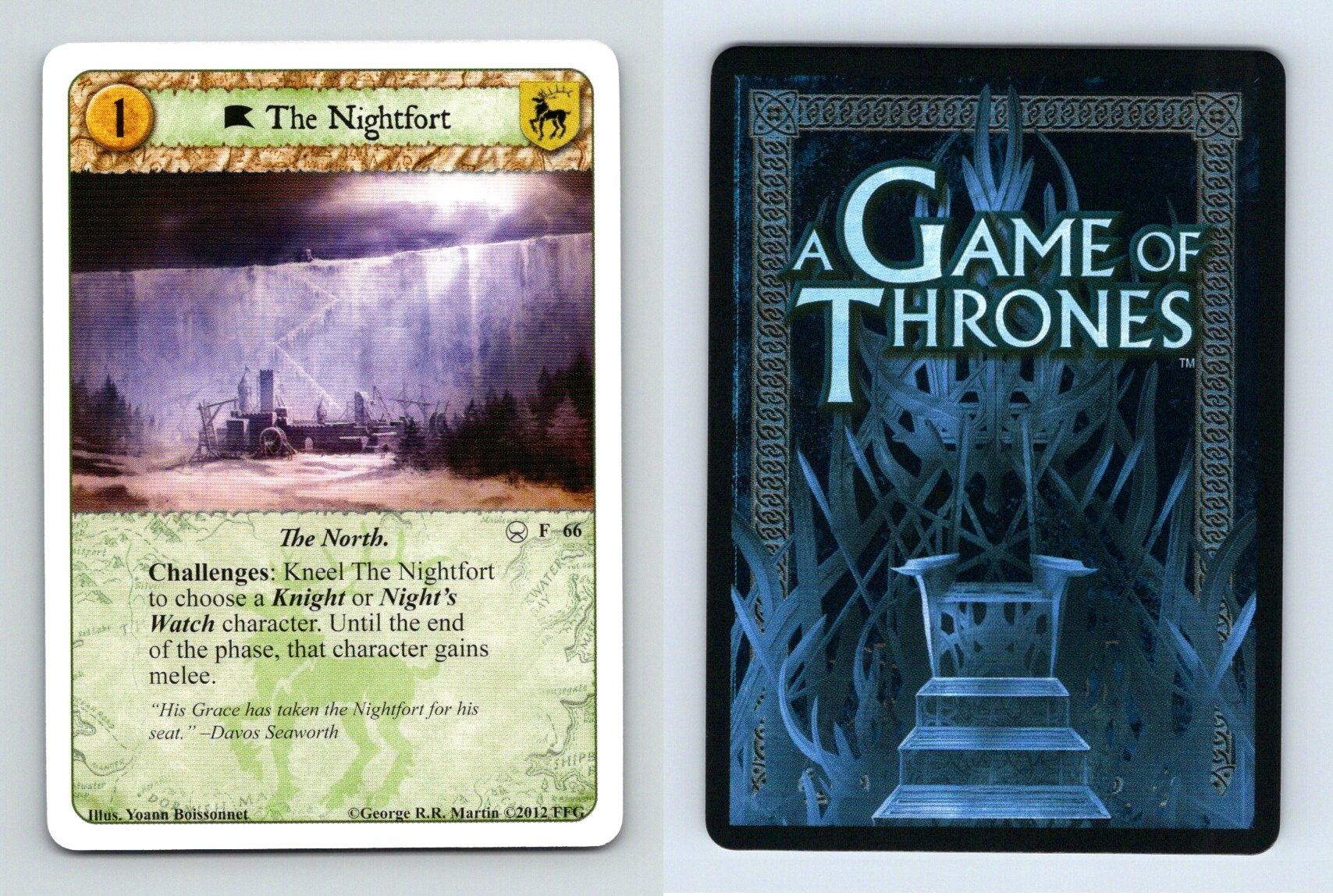 The Nightfort #F 66 A Game Of Thrones A Harsh Mistress 2012 LCG Card