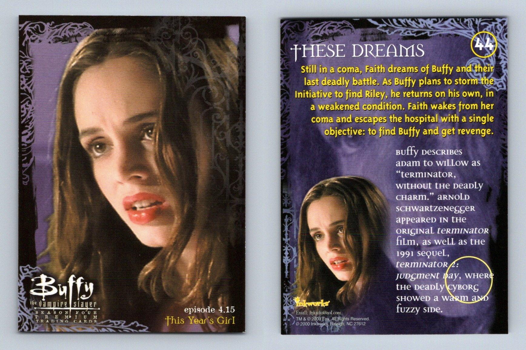 These Dreams 44 Buffy The Vampire Slayer Season 4 Inkworks Trading Card