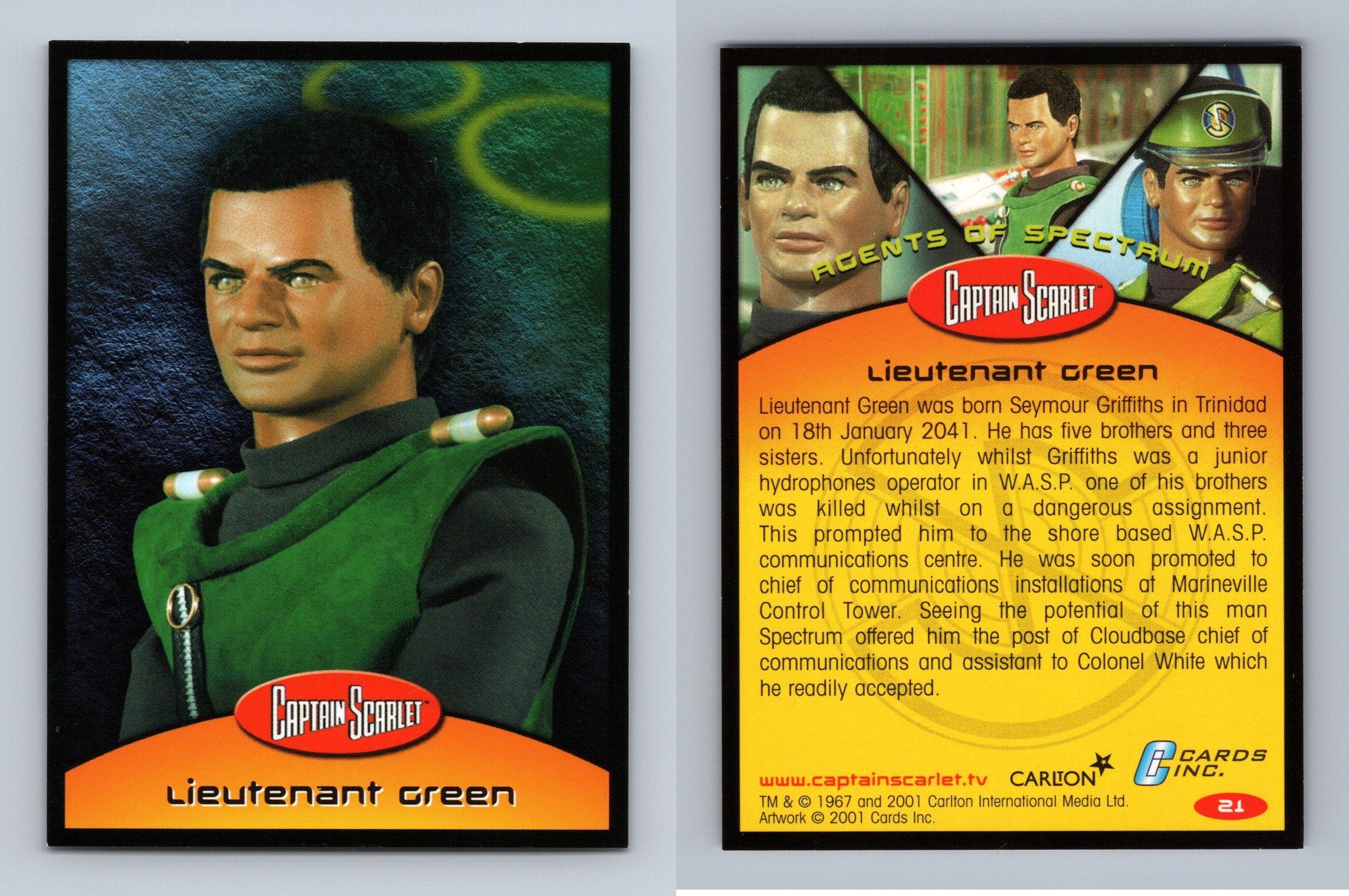 Lieutenant Green 21 Captain Scarlet 2001 Cards Inc Trading Card