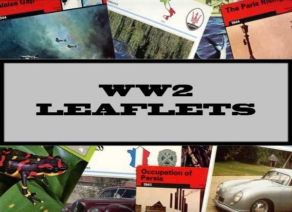 WW2 Leaflets