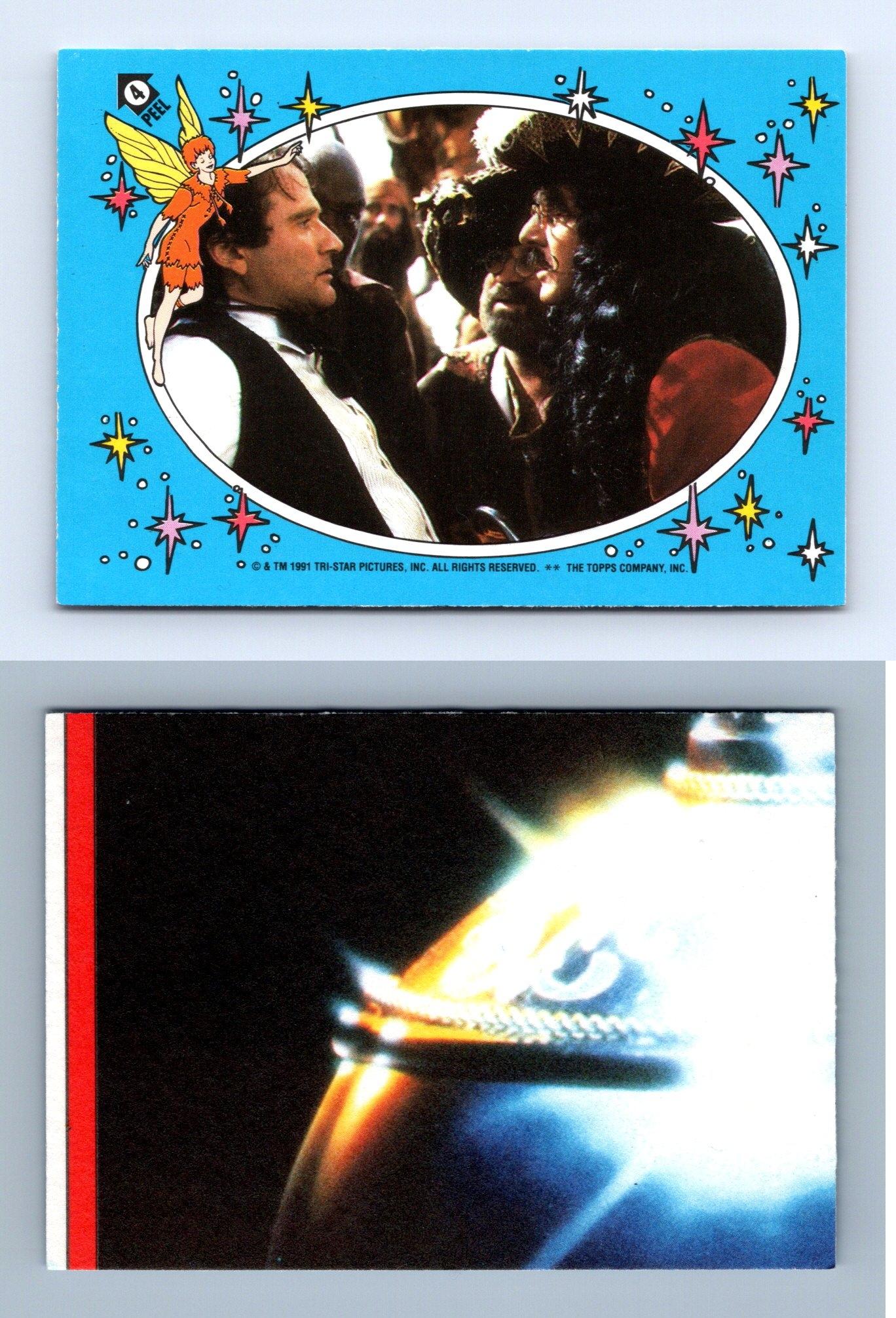 Peter Pan & Captain Hook #4 Hook - 1991 Topps Small Card / Sticker