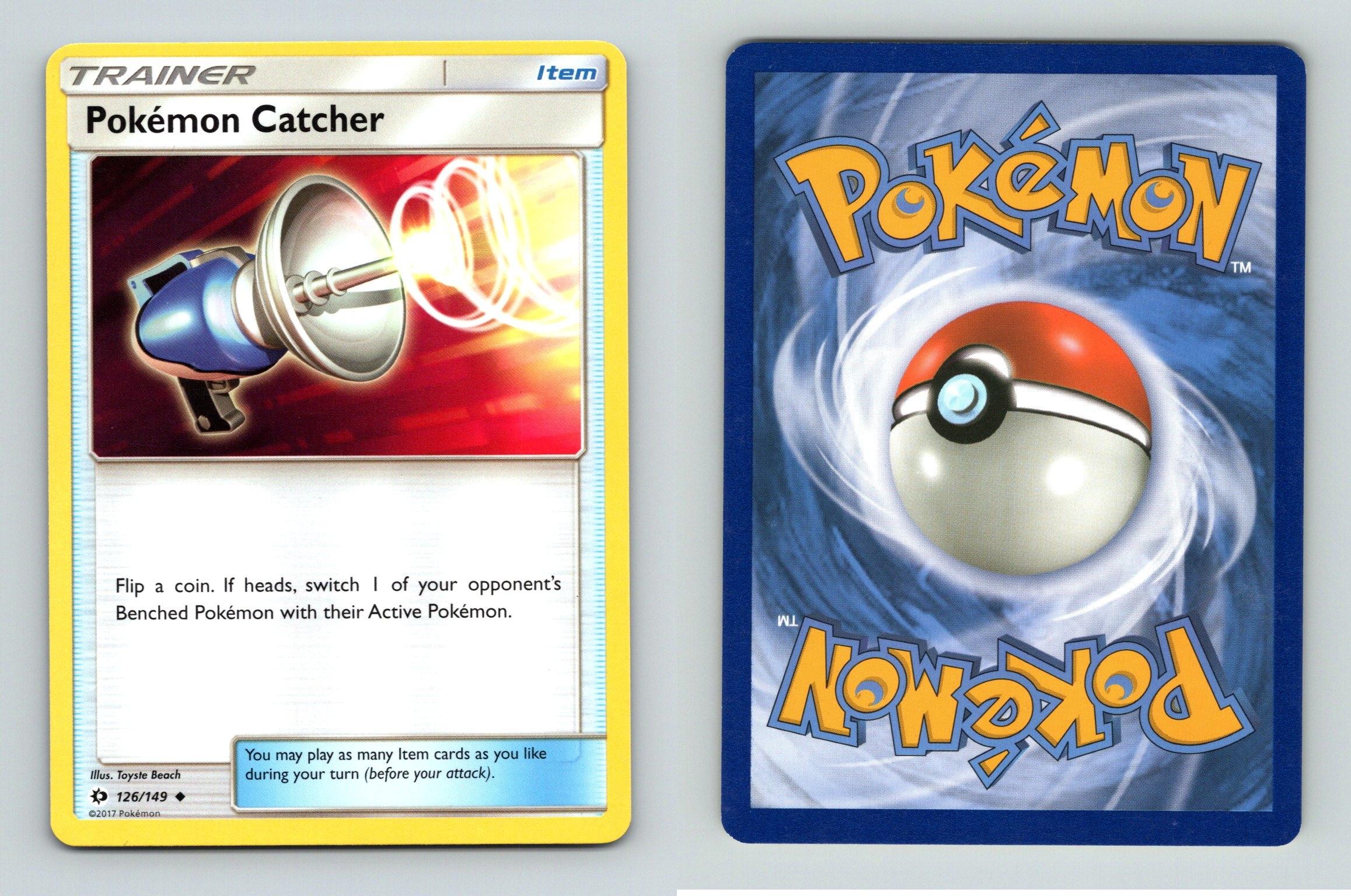 Pokemon Catcher 126/149 Sun & Moon Pokemon 2017 TCG Card