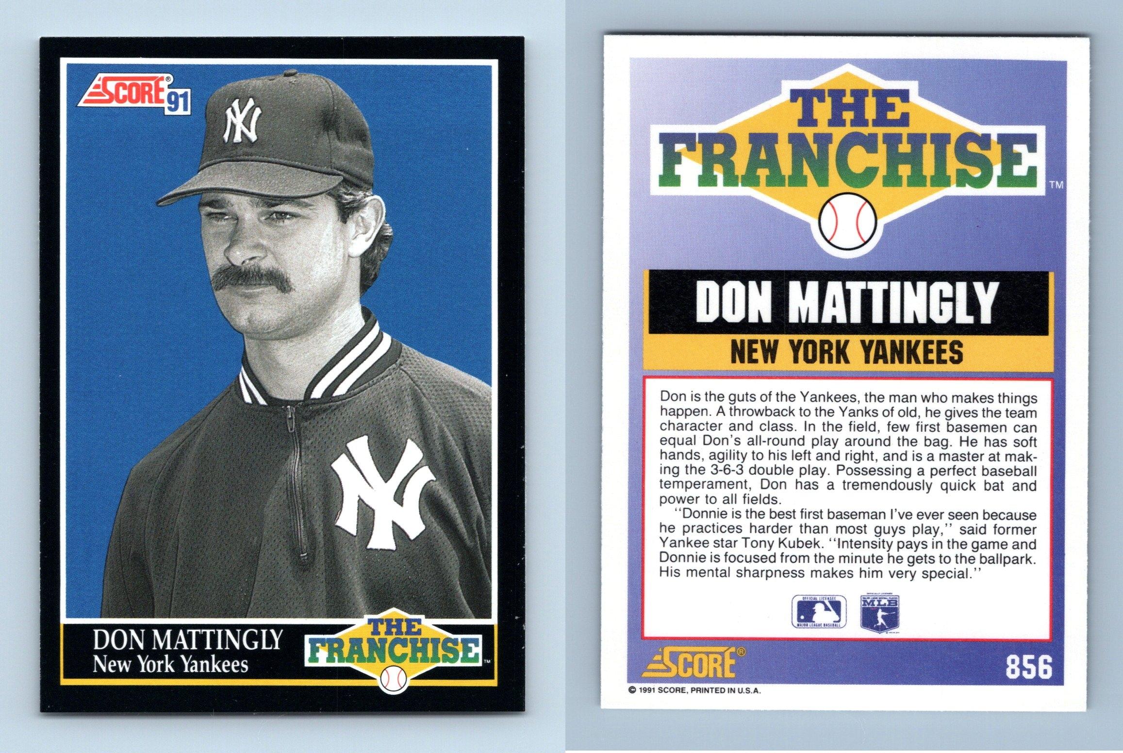 1991 Score The Franchise Don Mattingly 856 New York Yankees