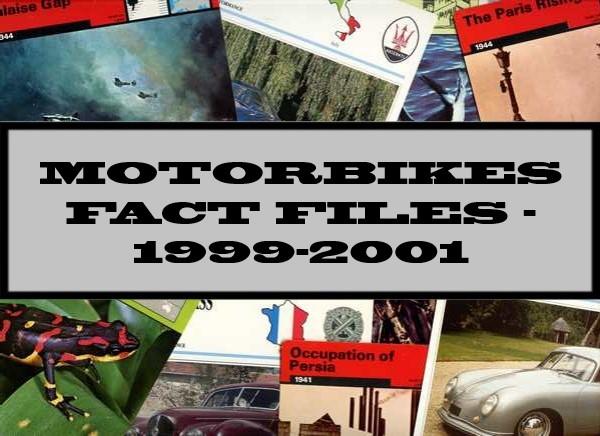 Motorbikes Fact Files Cards 1999-2001 Atlas Editions