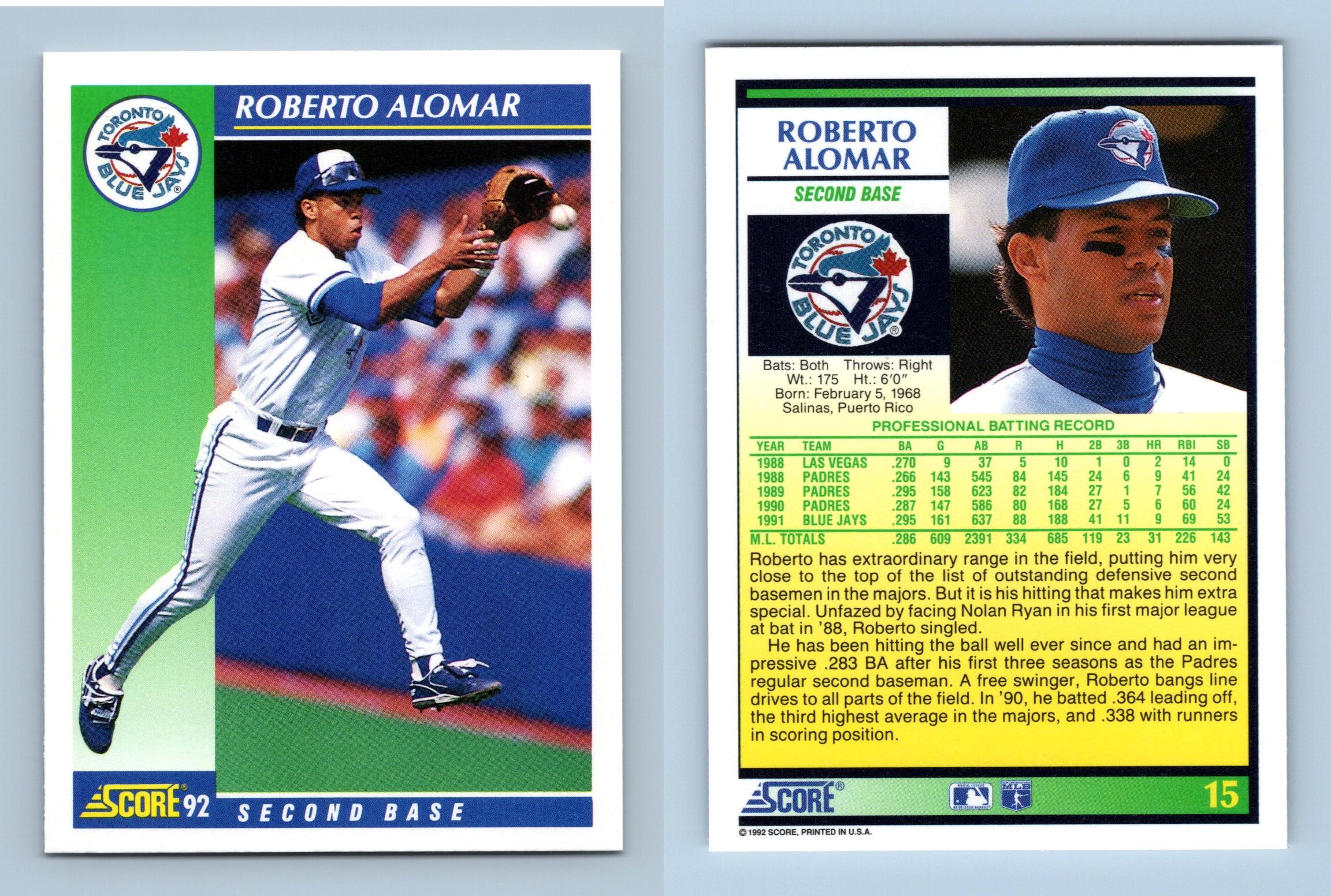 Roberto Alomar - Toronto Blue Jays Second Base