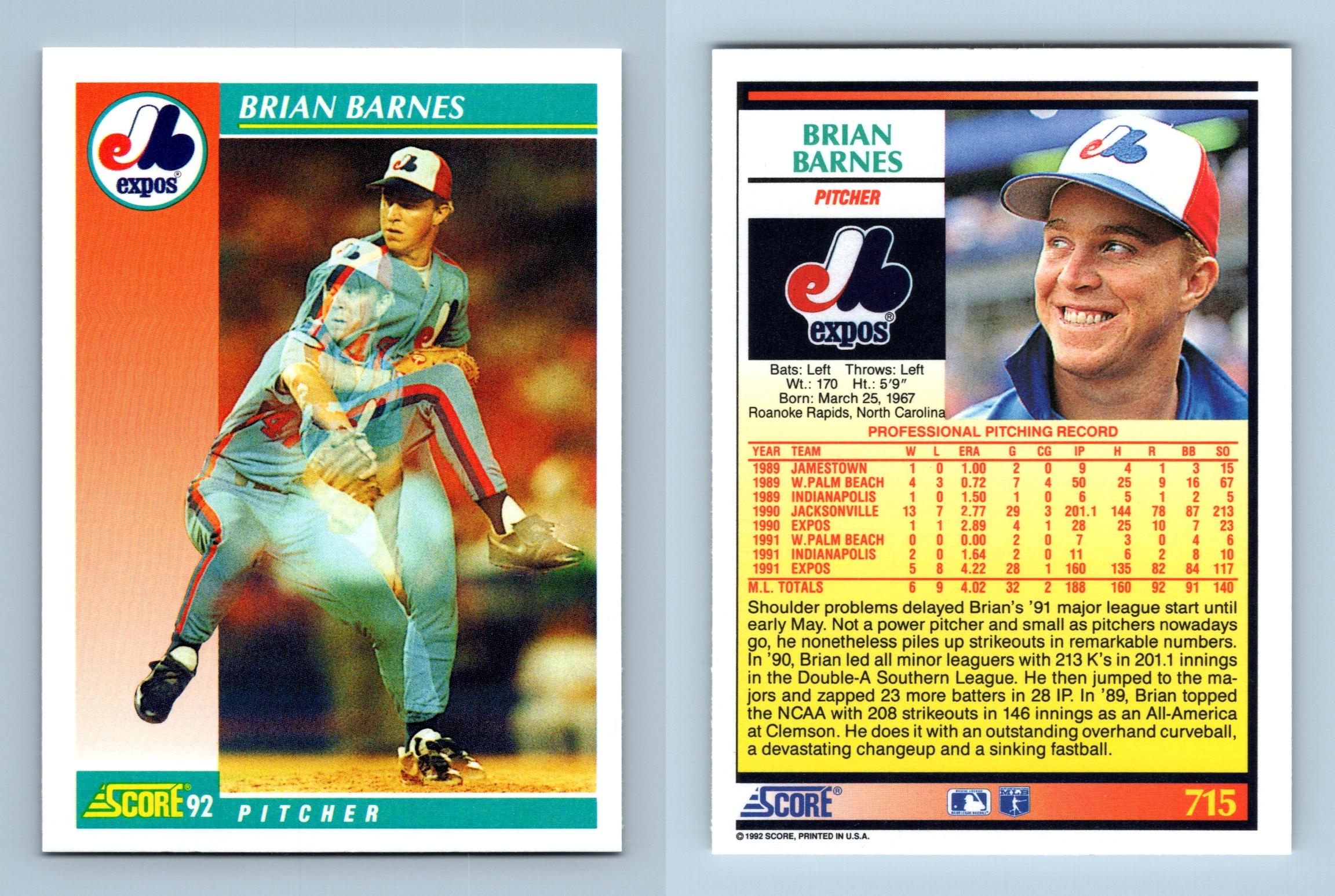 Juan Guzman - Blue Jays - #424 Score 1992 Baseball RC Trading Card