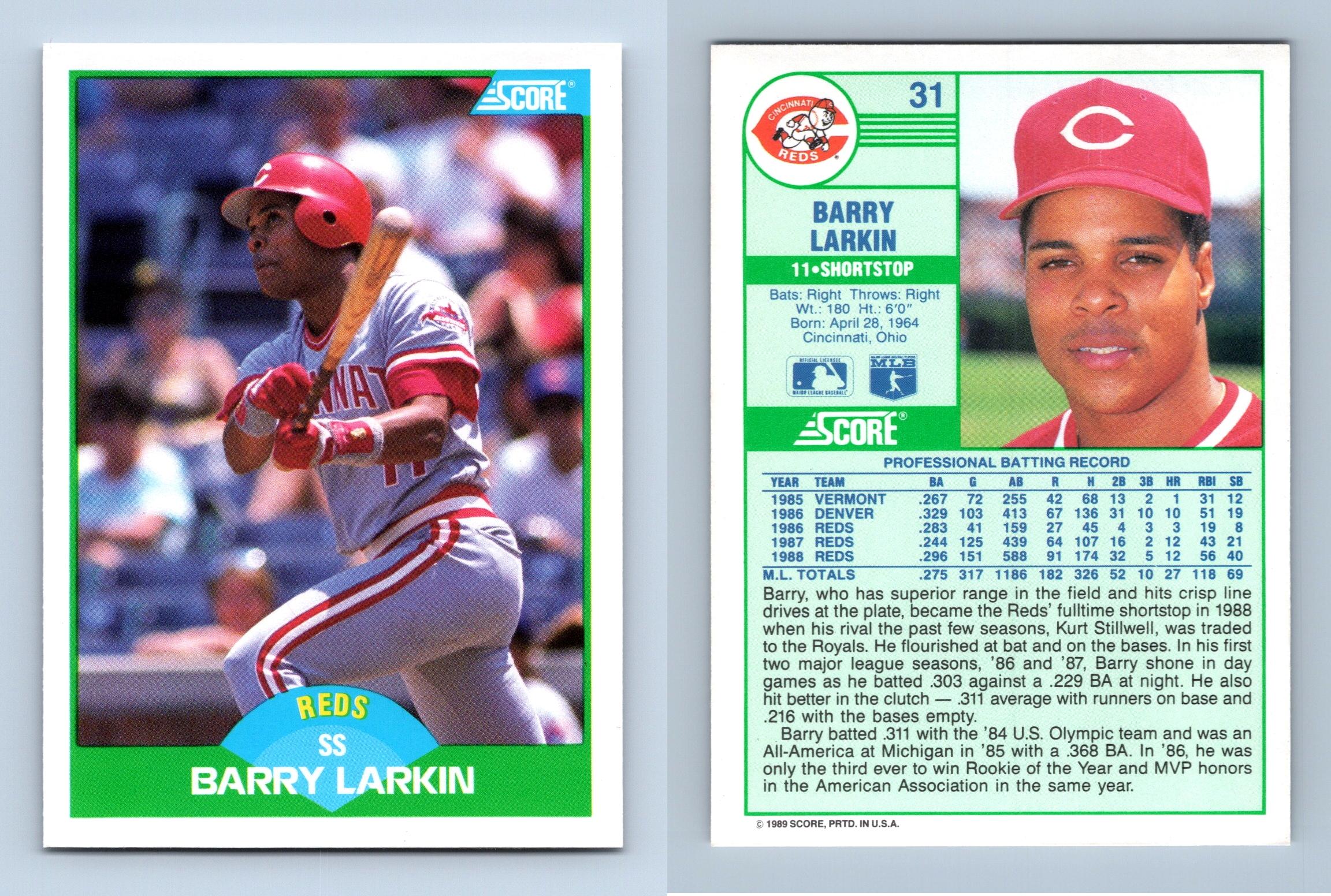 Other, Barry Larkin Cincinnati Reds Jersey 199 All Sizes