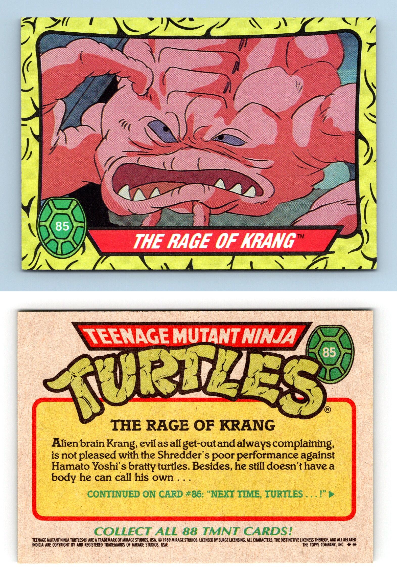 Rage Of Krang 85 Teenage Mutant Ninja Turtles 198990 Topps Trading Card
