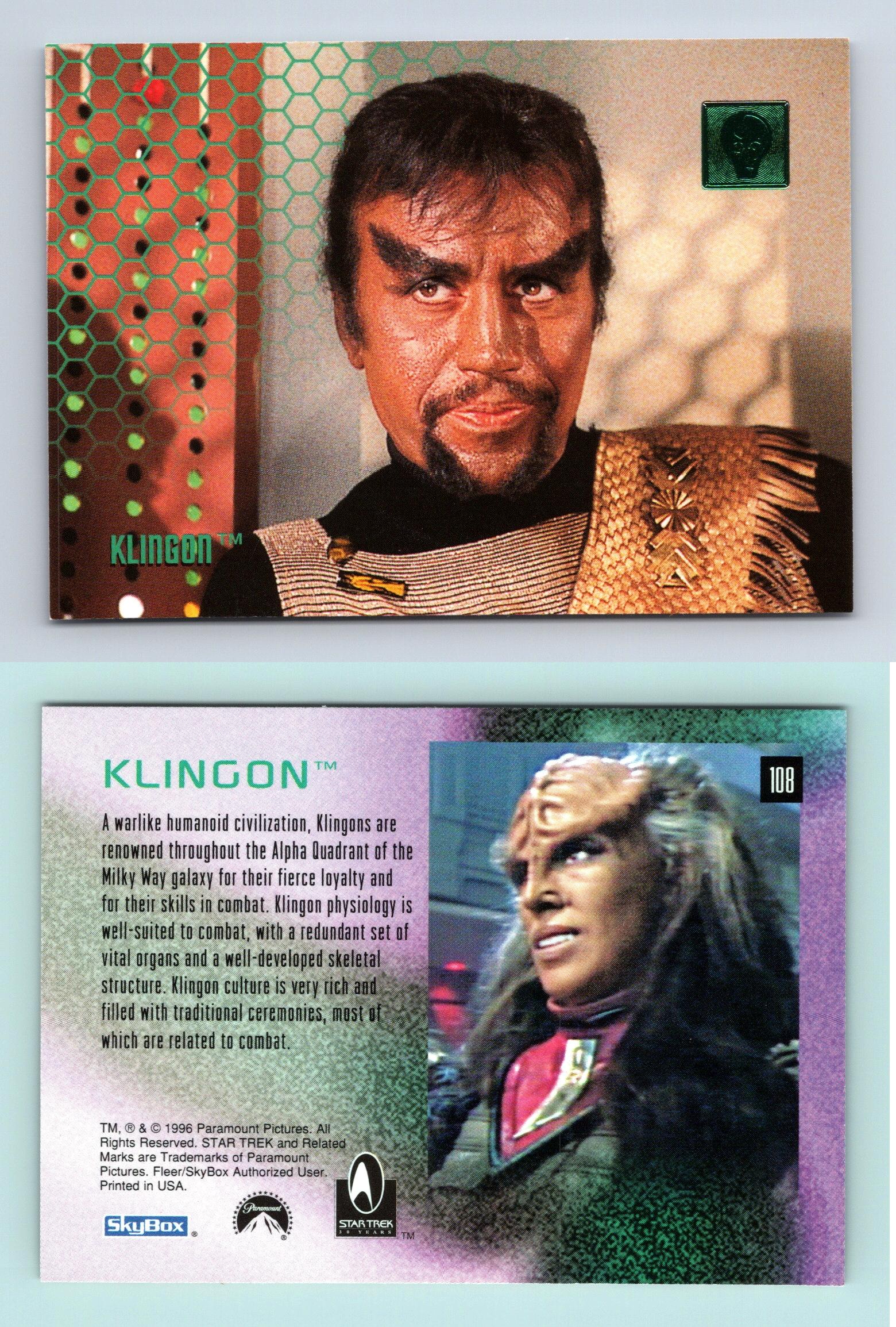 Klingon #108 Skybox 30 Years Of Star Trek Phase 2 Trading Card