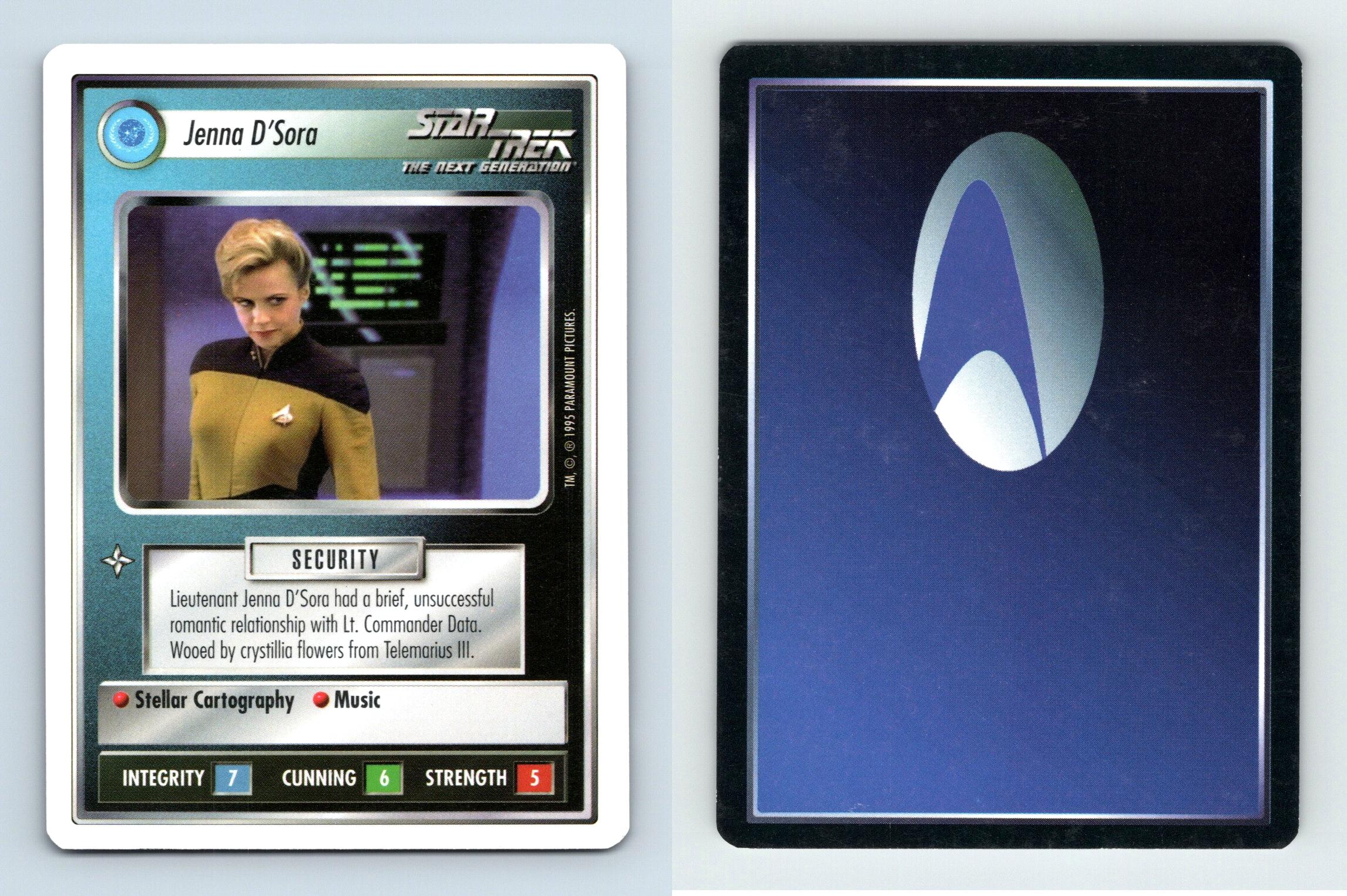 Jenna D'Sora - Star Trek Premiere Unlimited 1995 Uncommon CCG Card