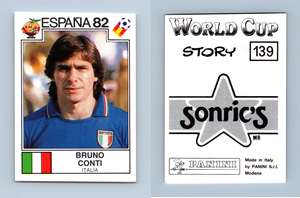 Italy Giuseppe Bergomi No 131 Panini World Cup Story 1990 