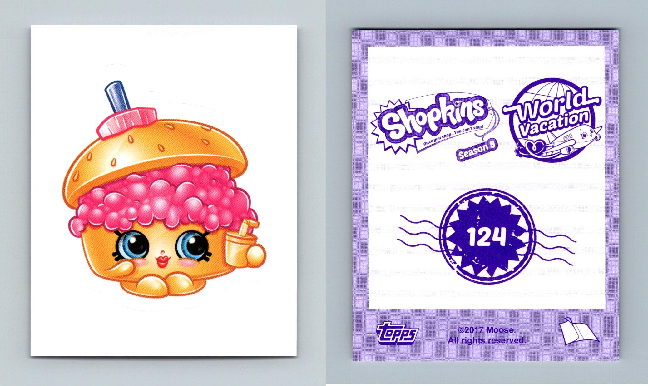 Shopkins World Vacation Season 8 124 Topps 2017 Sticker