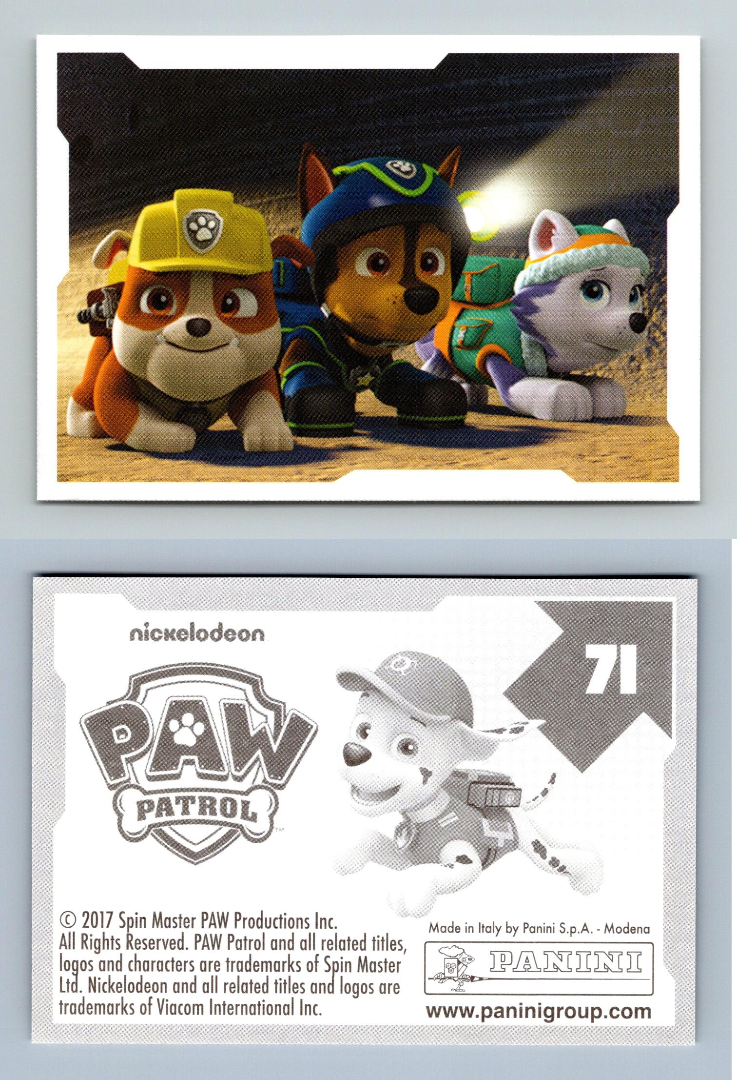 Paw Patrol 71 Panini 2017 Nickelodeon Sticker