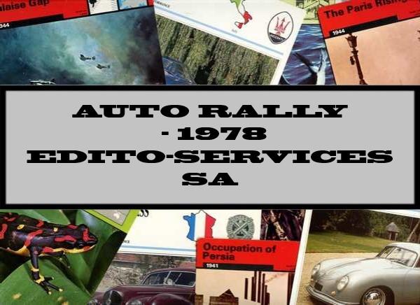 Auto Rally - 1978 Edito-Services SA