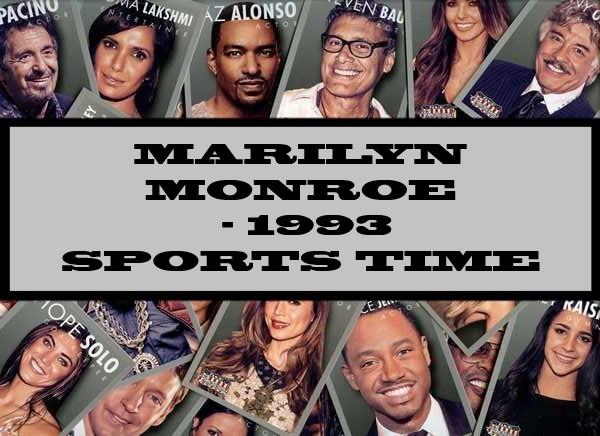 Marilyn Monroe - 1993 Sports Time