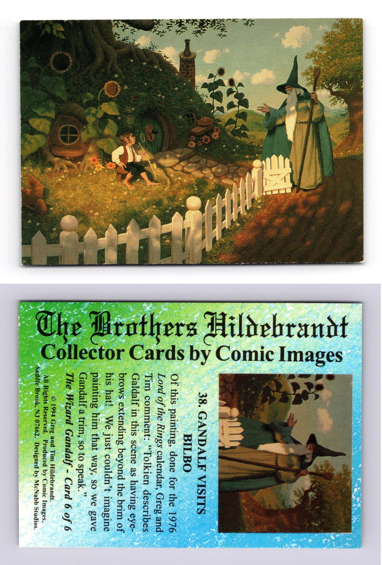 Gandalf Visits Bilbo 38 The Brothers Hildebrandt 1994 Comic Images Trading Card