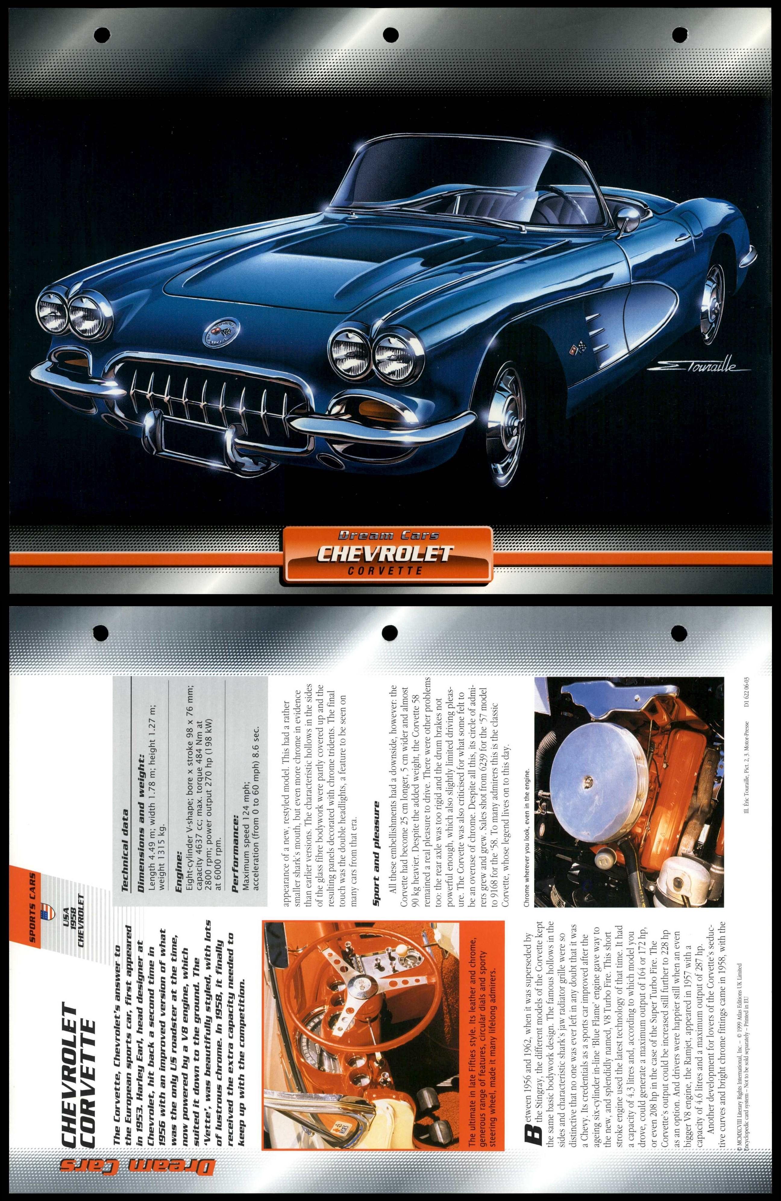 Pontiac Firebird - 1993 - Sports Atlas Dream Cars Fact File Card