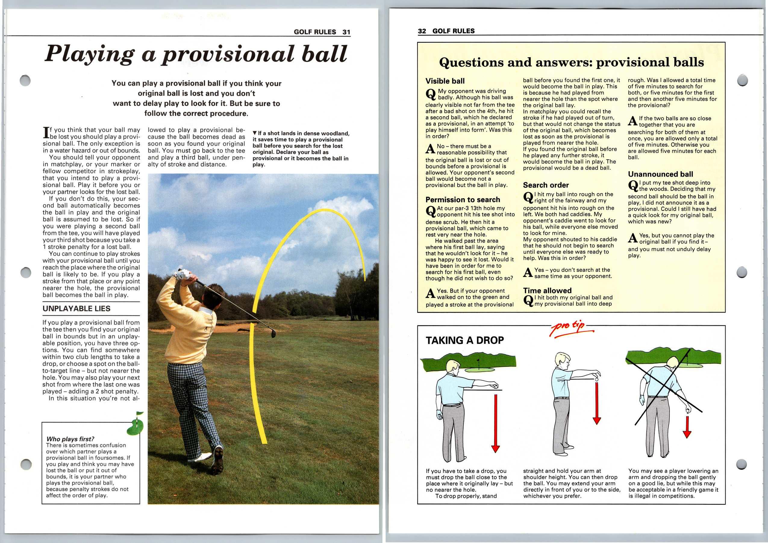 Playing A Provisional Ball Rules Improve Your Golf 198992