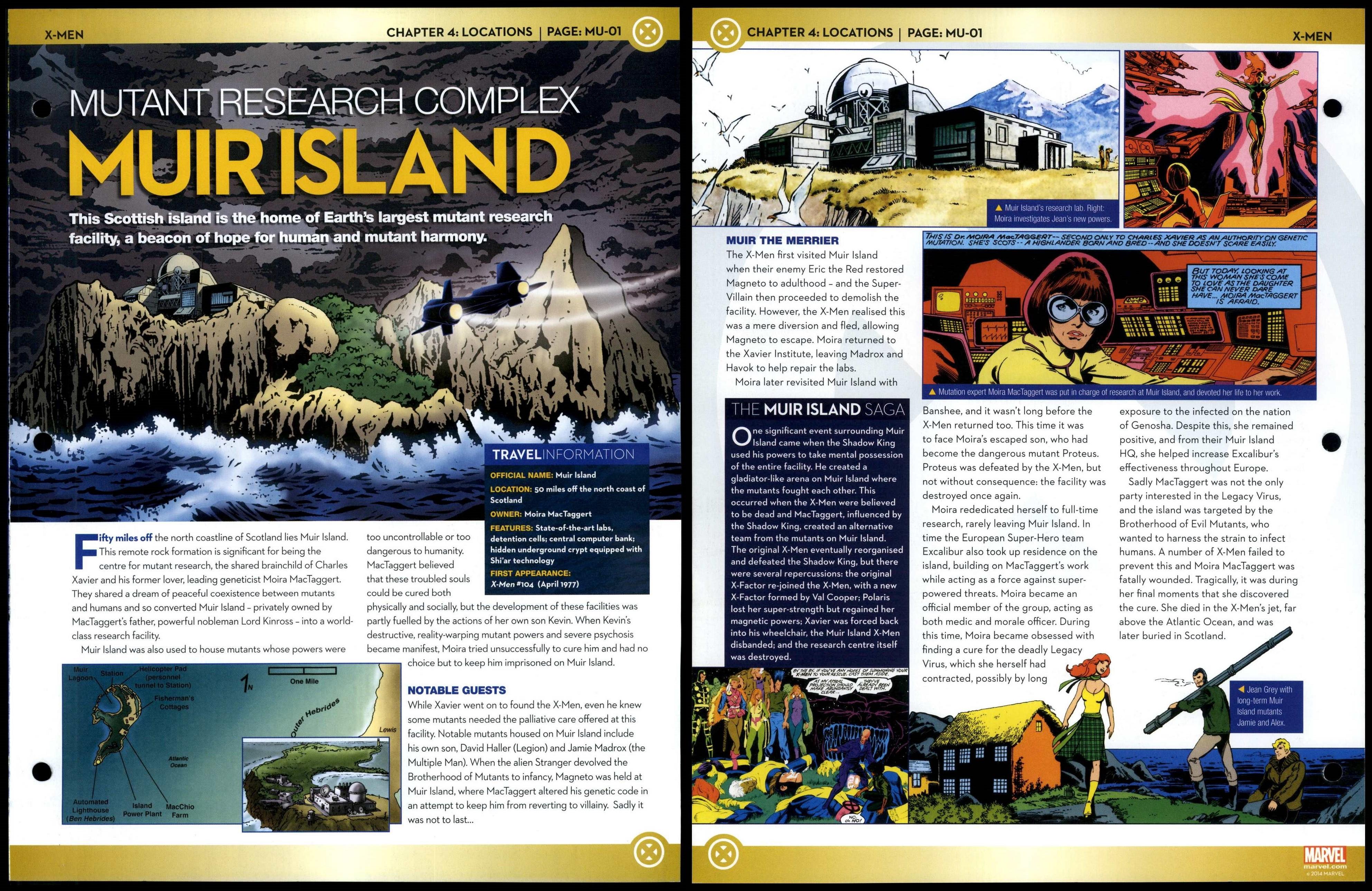 Muir Island Mutant Research Complex MU01 Locations XMen Marvel