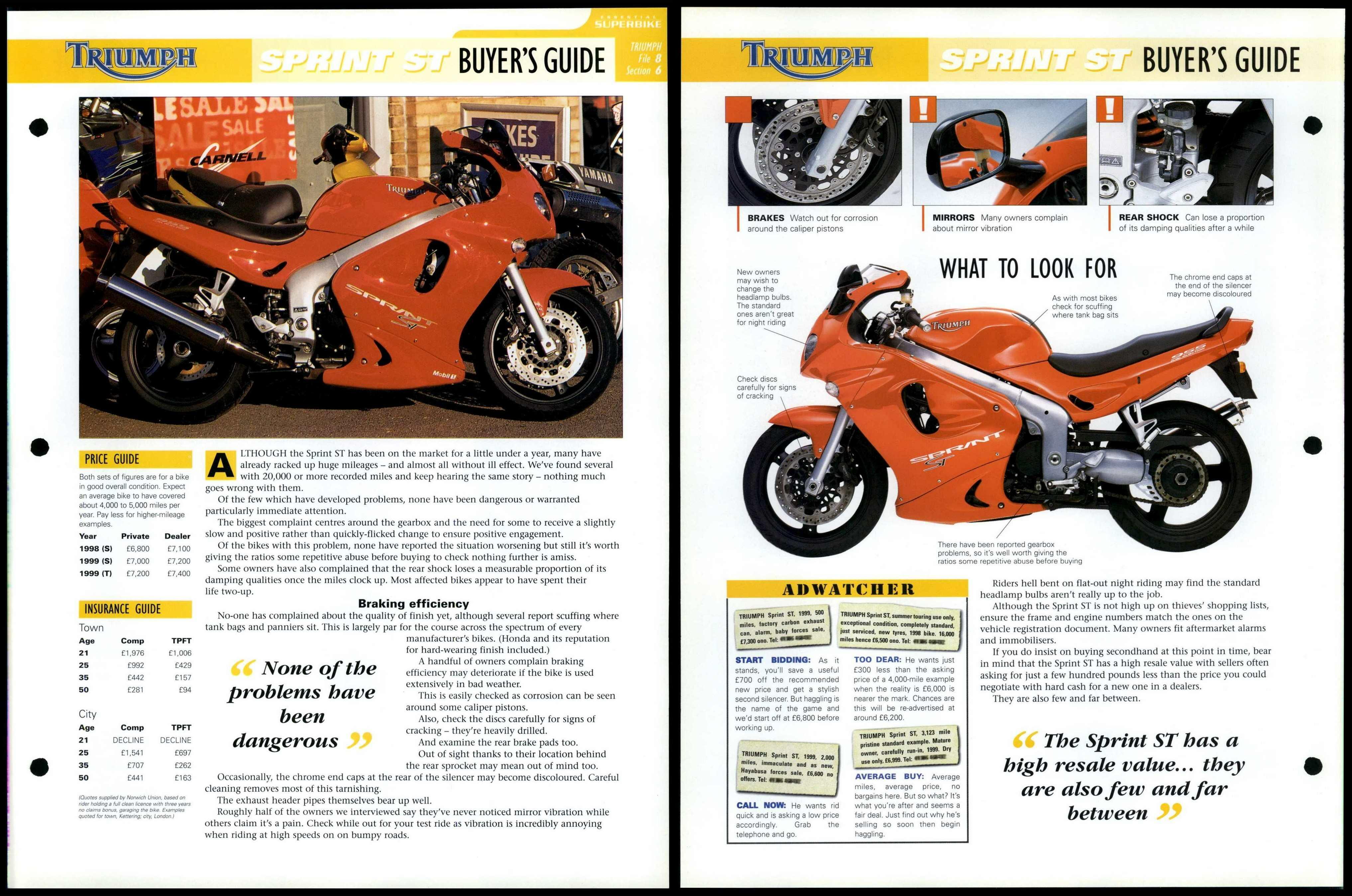 Triumph Motorcycle Buyer's Guide