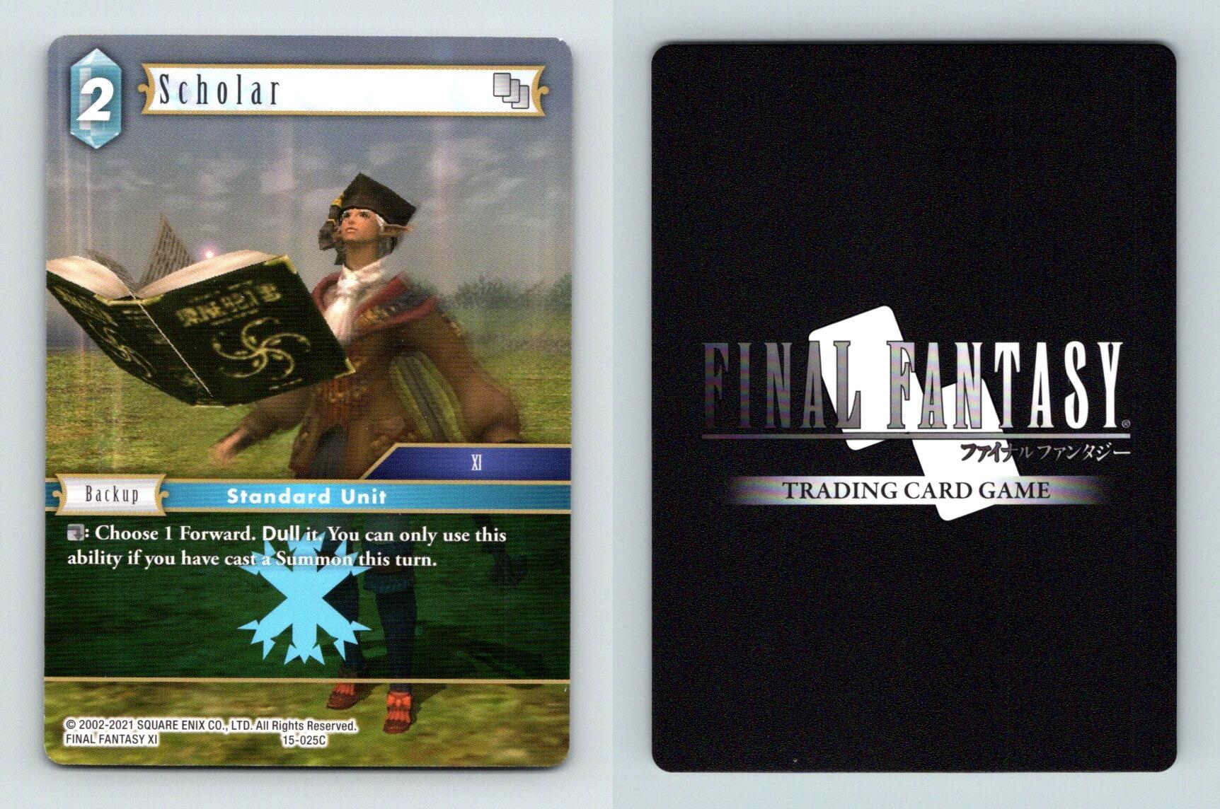 Scholar 15025C Final Fantasy Opus XV Crystal Dominion Common TCG Card