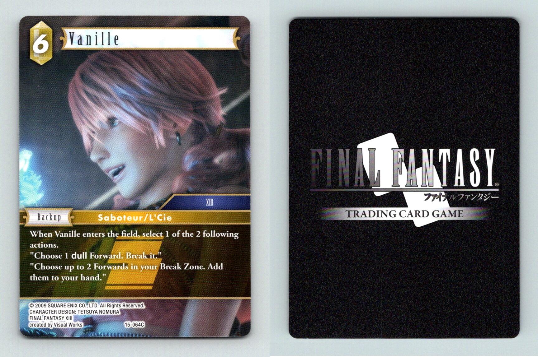 Vanille 15064C Final Fantasy Opus XV Crystal Dominion Common TCG Card
